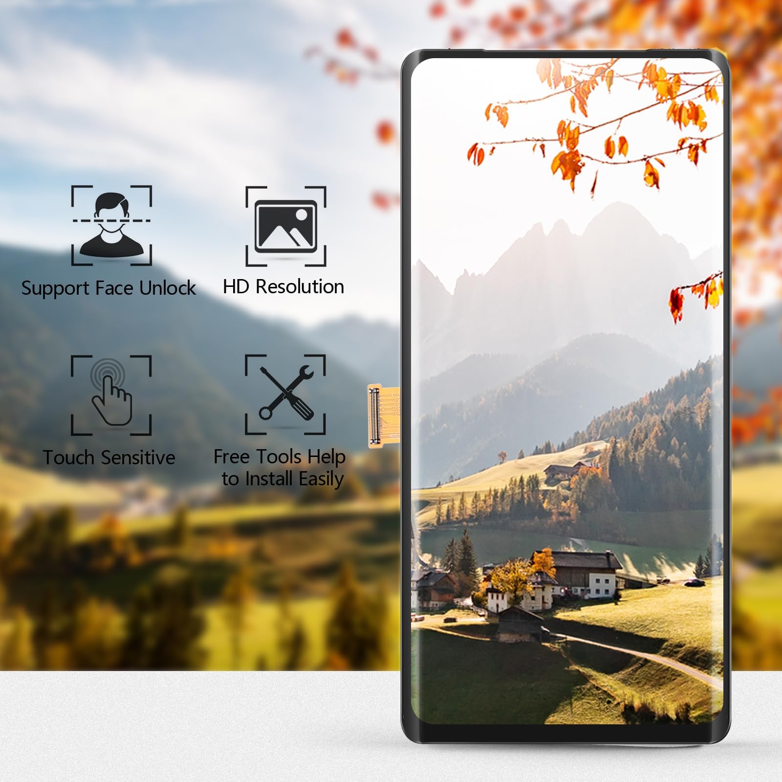 Oled Screen For Google Pixel 7 Pro Screen Replacement For Google Pixel 7 Pro 5G Lcd Display Touch Screen Digitizer Assembly With