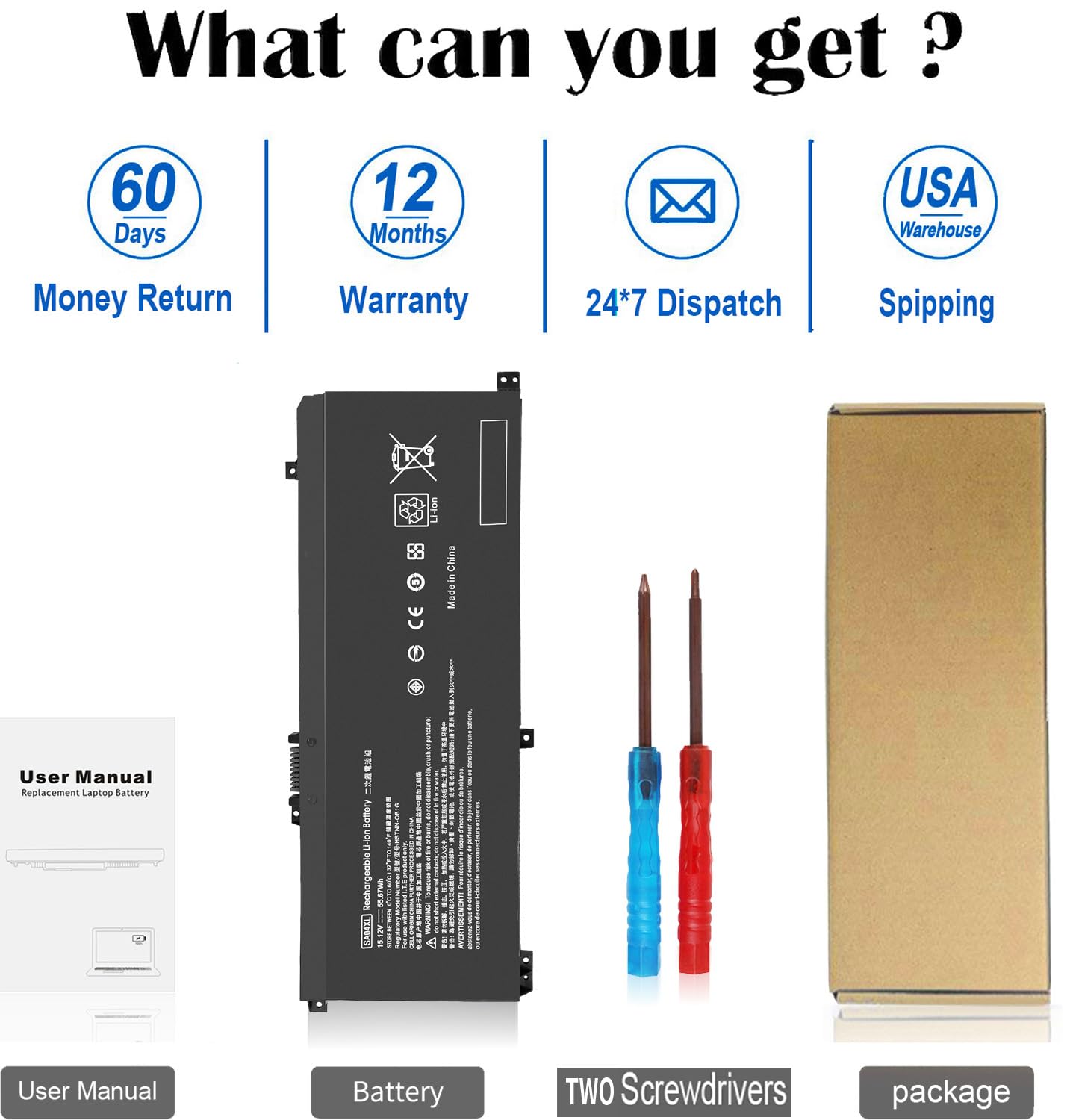 Sa04Xl Battery For Hp Envy X360 Battery Replacement 15M Ds0011Dx 15M Dr0012Dx 15M Dr0011Dx 15M Ds0Xxx 15M Dr0Xxx 15T Dr100 15M D