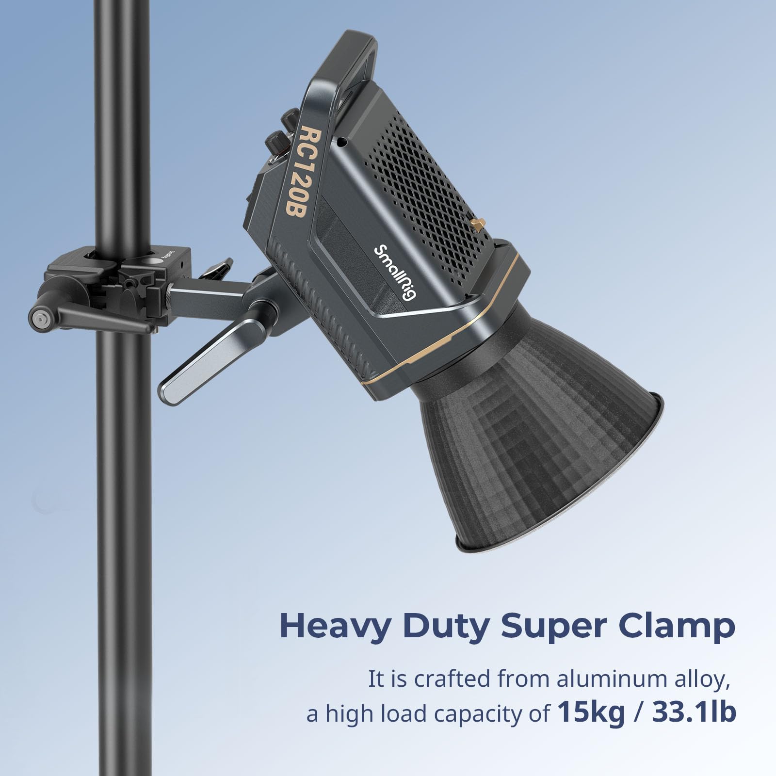 Smallrig Super Clamp Kit, Heavy Duty Max Load 33Lb /15Kg, With A 1/4-20 & A 3/8-16 Top Screw On A 5/8 Stud, For Photography Stud