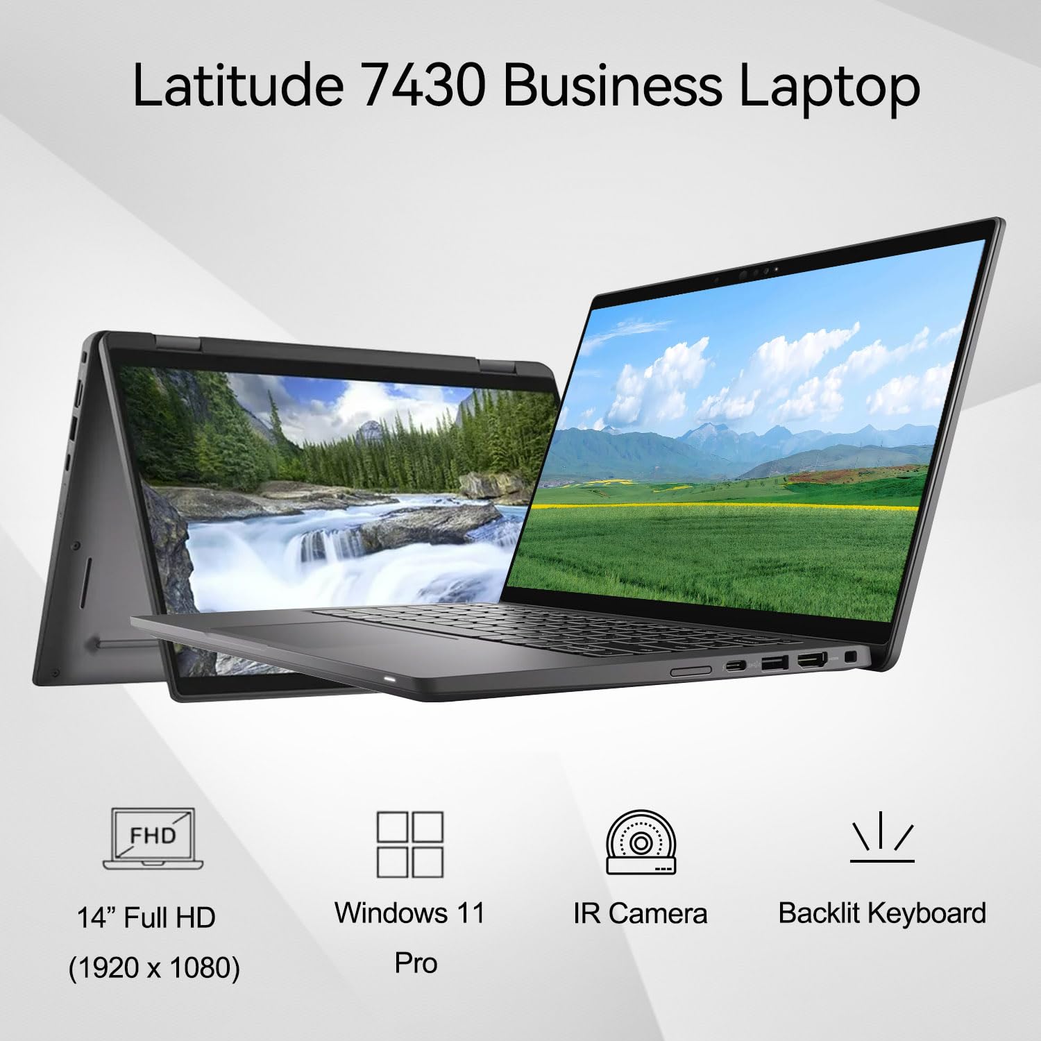 Dell Latitude 7430 Business Laptop, 14    Fhd Touchscreen, Intel Core I7-1265U, 16Gb Ram, 1Tb Ssd, Fingerprint Reader, Backlit K