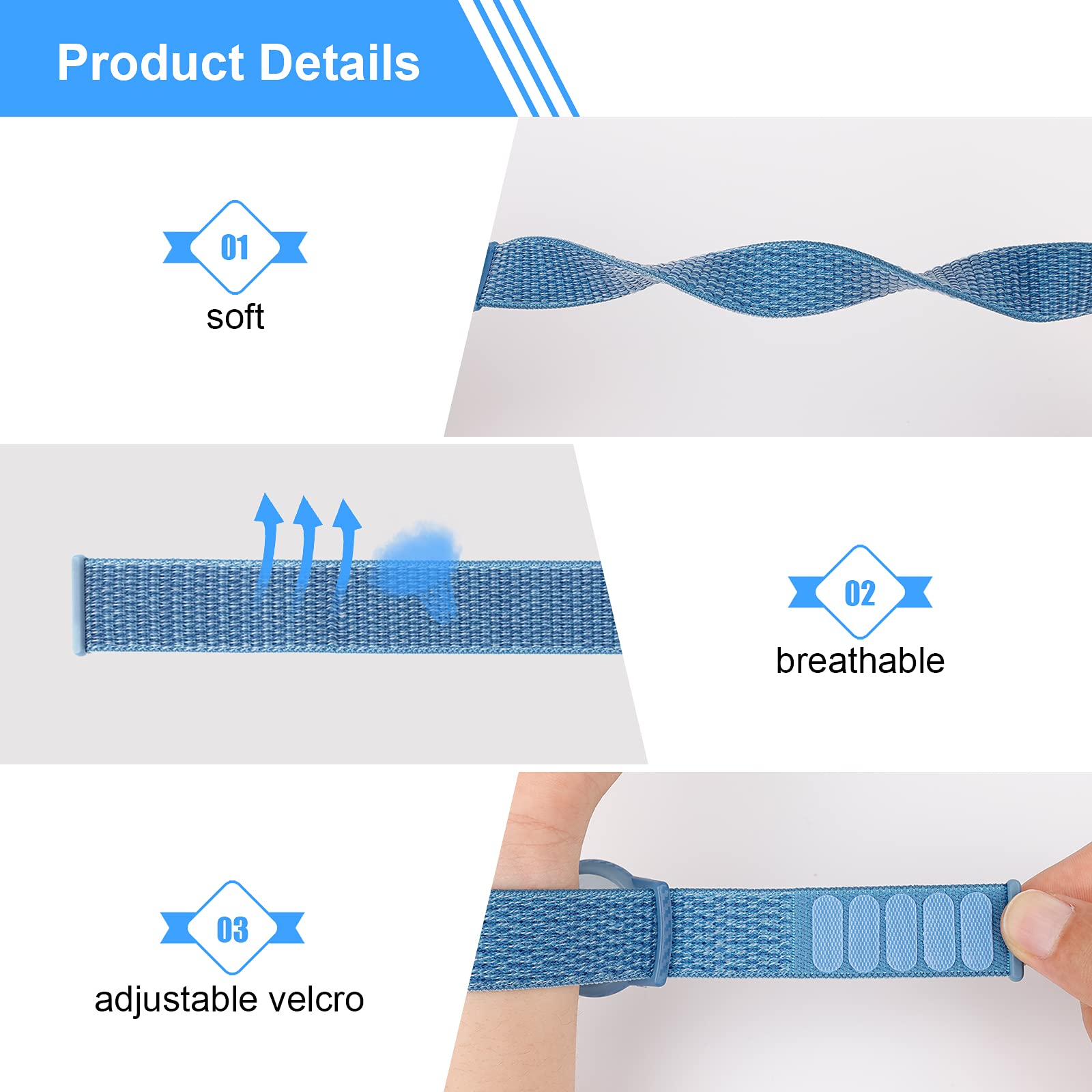 4 Pack Kids Wristband Compatible With Apple Airtag, Protective Case For Air Tag Gps Tracker Holder With Nylon Bracelet, Adjustab