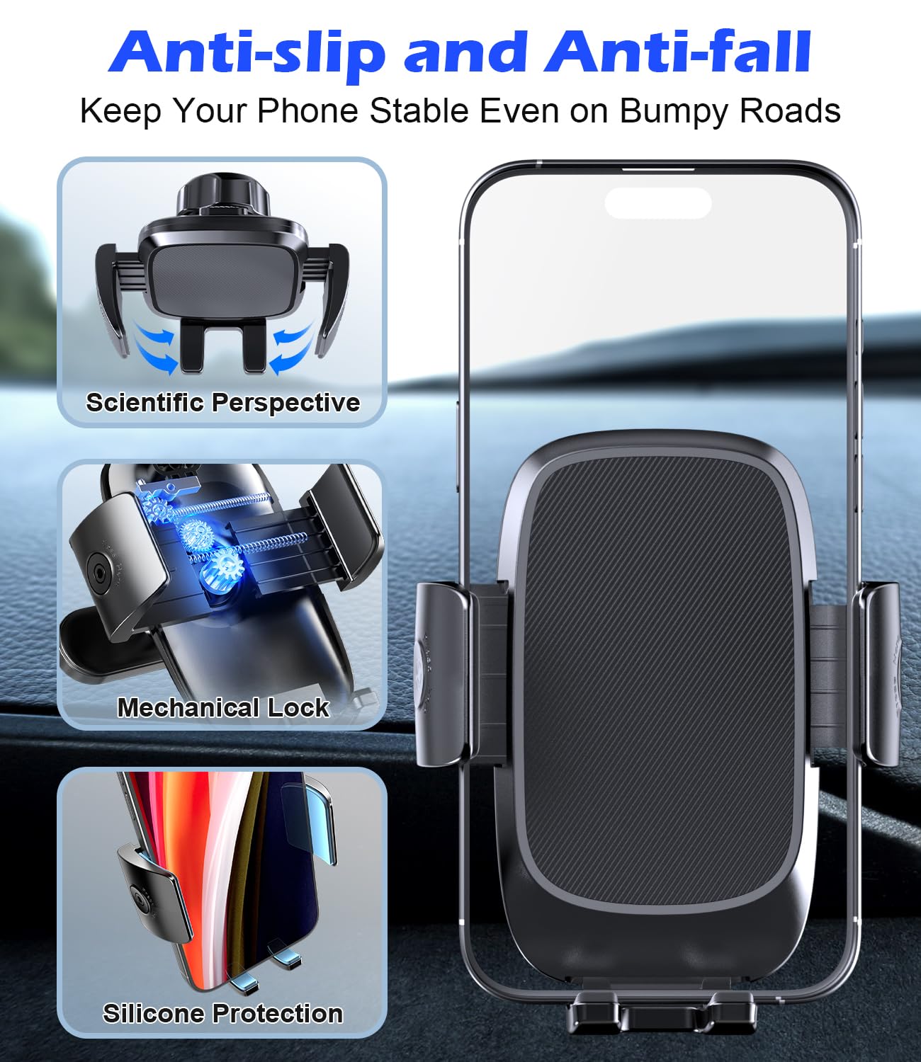 Alafly Car Phone Holder Mount For Hyundai Ioniq 5, Magnetically Attaches To Metallic Dashboard For 2024 2025 Hyundai Sonata, Kon