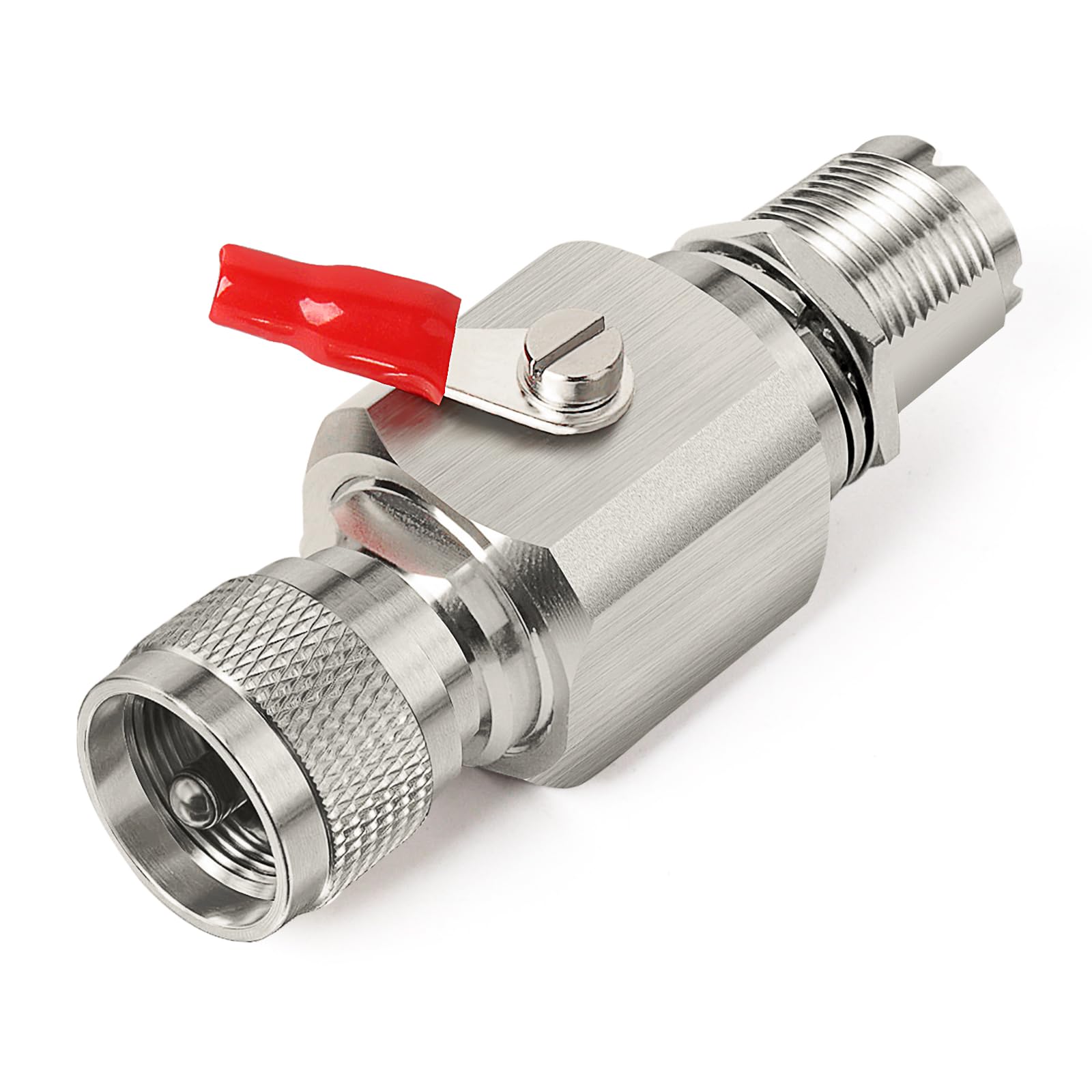 Xrds Rf Uhf Lightning Arrestor Pl 259 Lightning Surge Protector Pl259 Plug (Uhf Male) To So239 Socket (Uhf Female) Bulkhead Arrestor For Cb Ham Two Way Radio Base Antennas