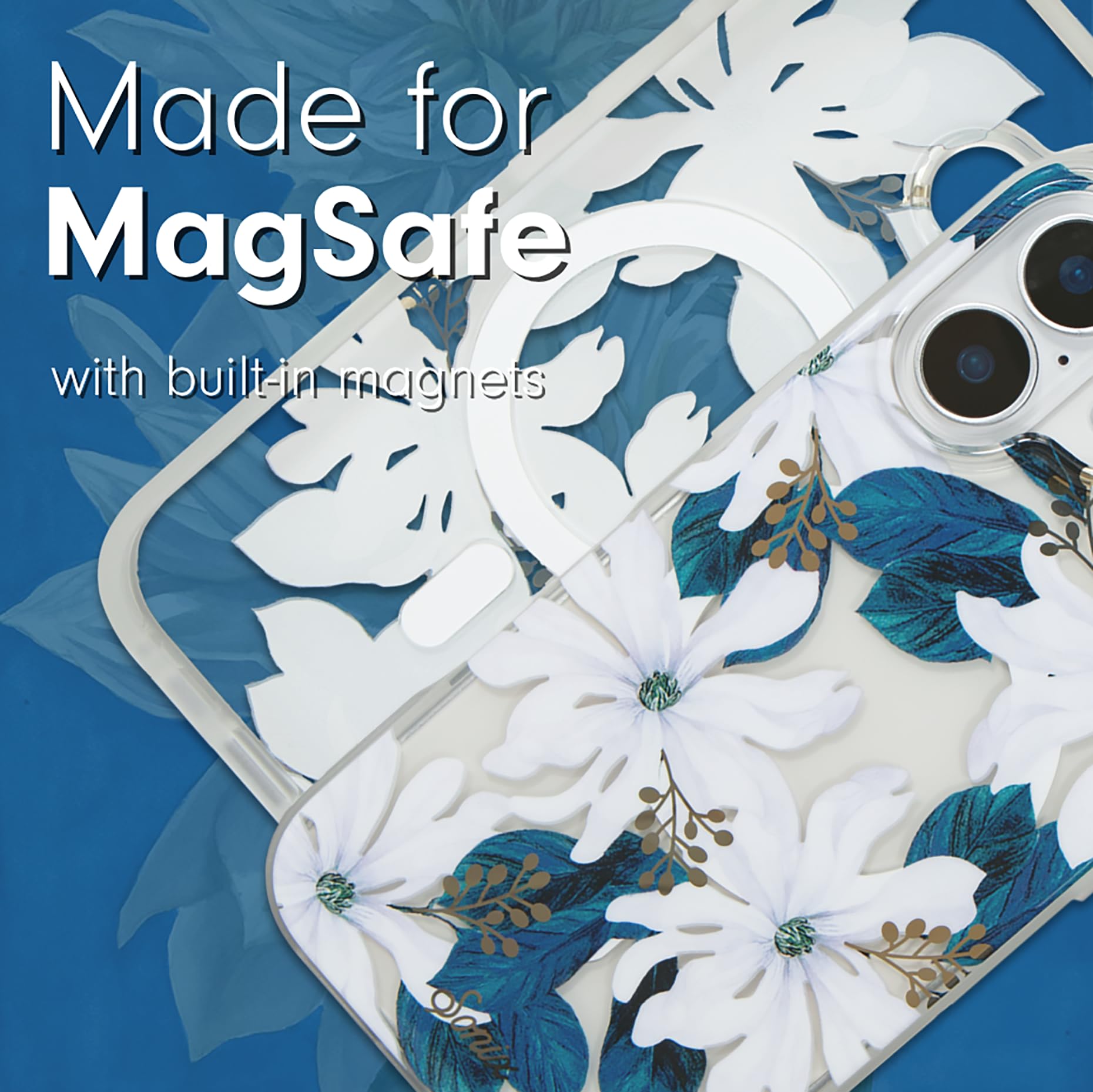 Sonix Case For Iphone 16 Plus | Compatible With Magsafe | 10Ft Drop Tested | Delilah Flower