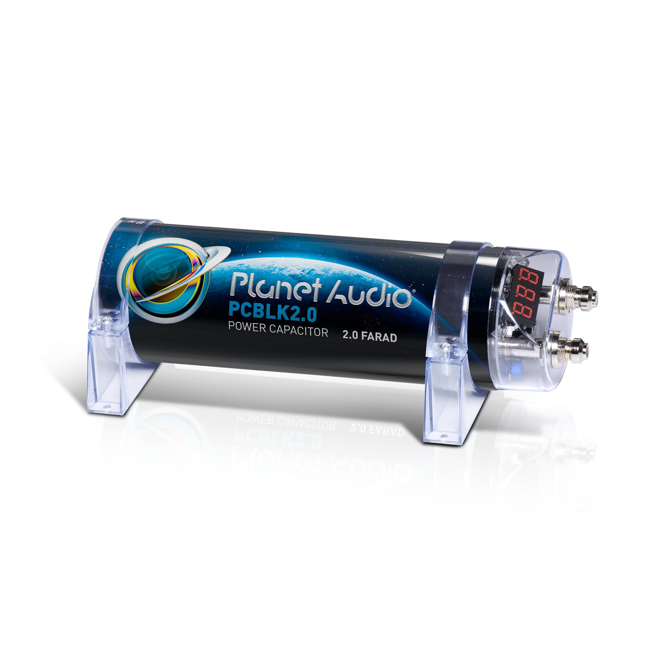 Planet 2.0 Farad Capacitor Digital Volt Meter Black
