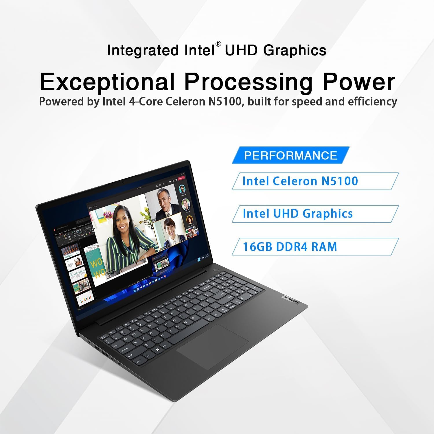 Lenovo V15 Business Fhd Laptop | 16Gb Ram | 1Tb Ssd | Intel 4-Core Processor | Ethernet Rj-45 | Military Durability | Long Batte