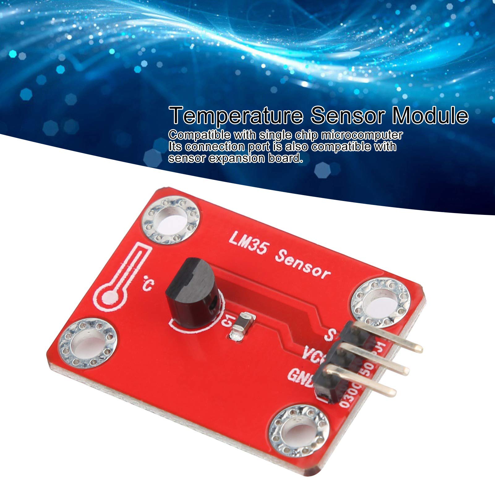 Lm35 Temperature Sensor Module High Speed Microbit Interface High Precision Temperature Sensor