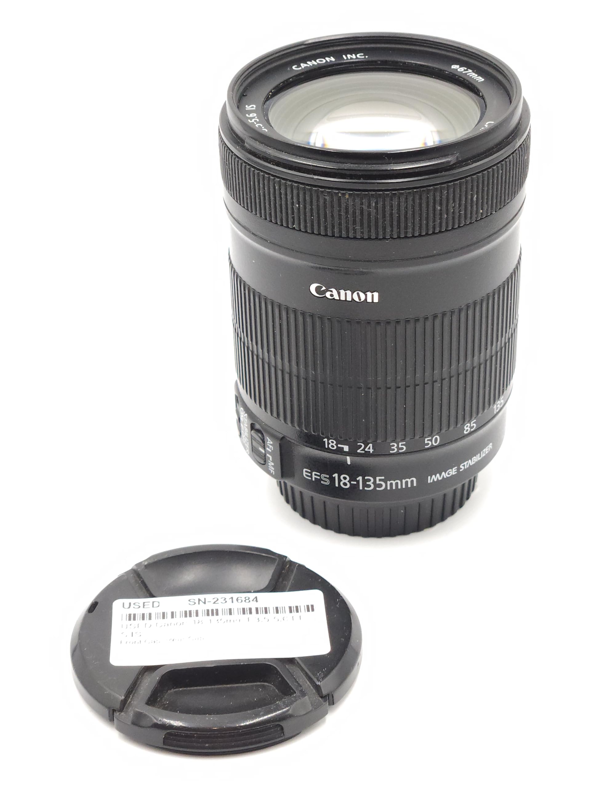 Canon EF S 18 135mm f/3.5 5.6 is Standard Zoom Lens for Canon Digital SLR Cameras (New, White Box)