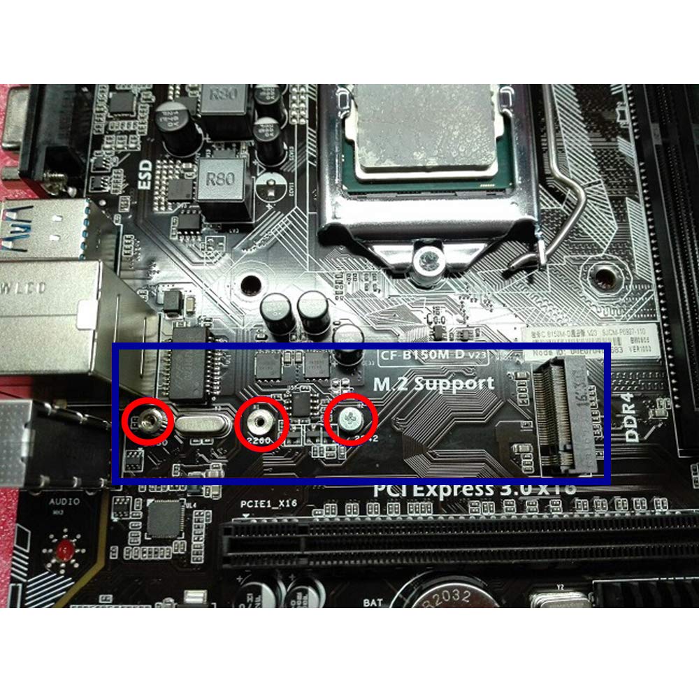 M.2 Screw,Hfeix Ssd Mounting Kit With Screwdriver For Asus Motherboard Or Asrock Board Nvme Pcie Driver (4 Pcs)