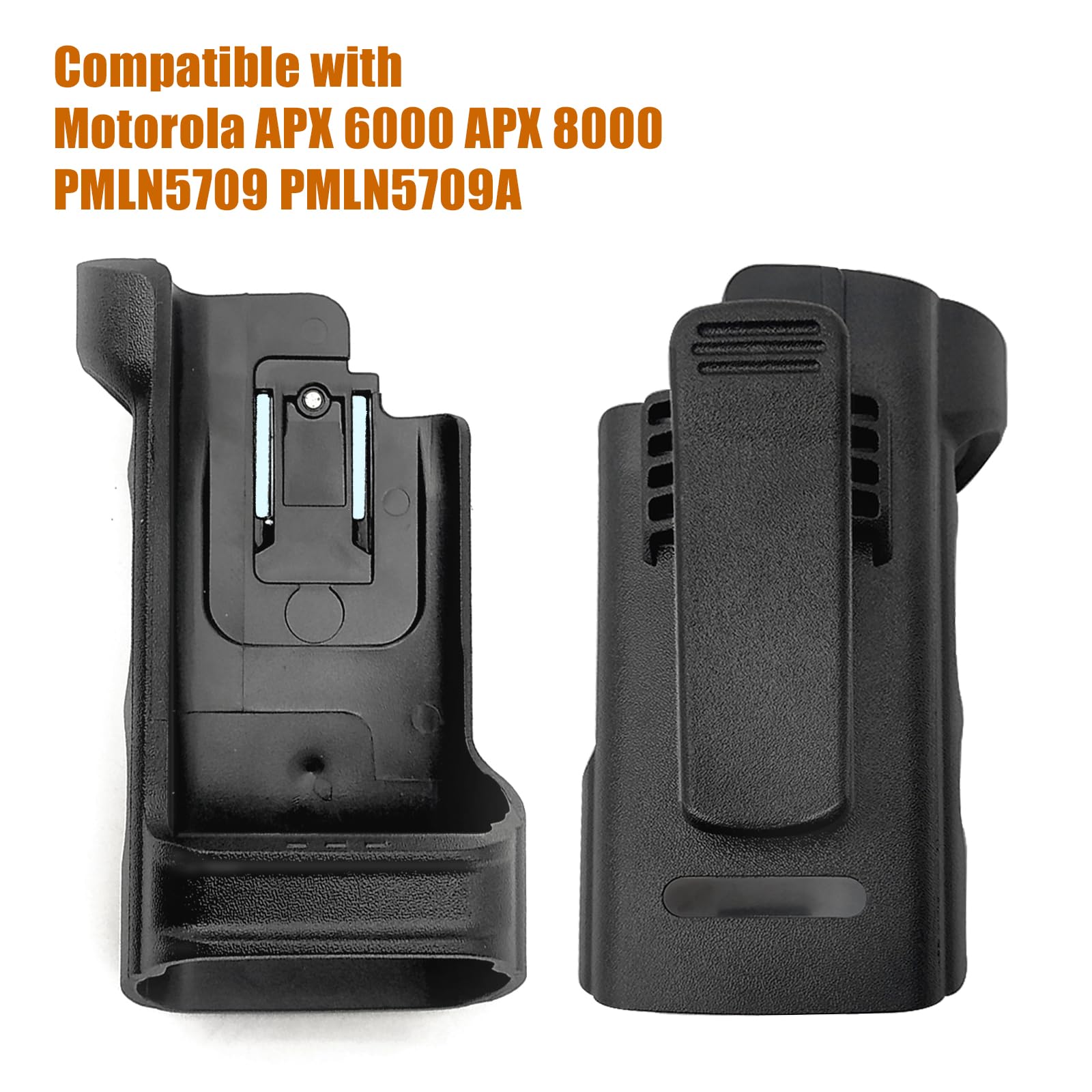 Zwehkd Radio Holster For Motorola Apx 6000 Apx 8000 Pmln5709 Pmln5709A Radio Holder With Belt Clip Models 1.5, 2.5 And 3.5 Black