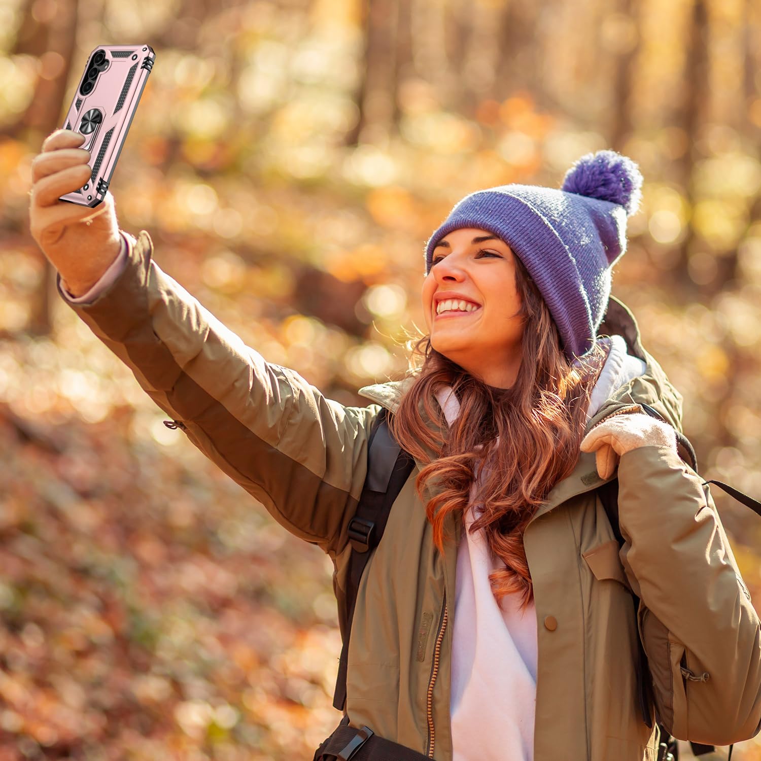 Lumarke For Galaxy S21 Fe Case With Screen Protector,Pass 16Ft. Drop Tested Military Grade Protective Phone Cover With Magnetic