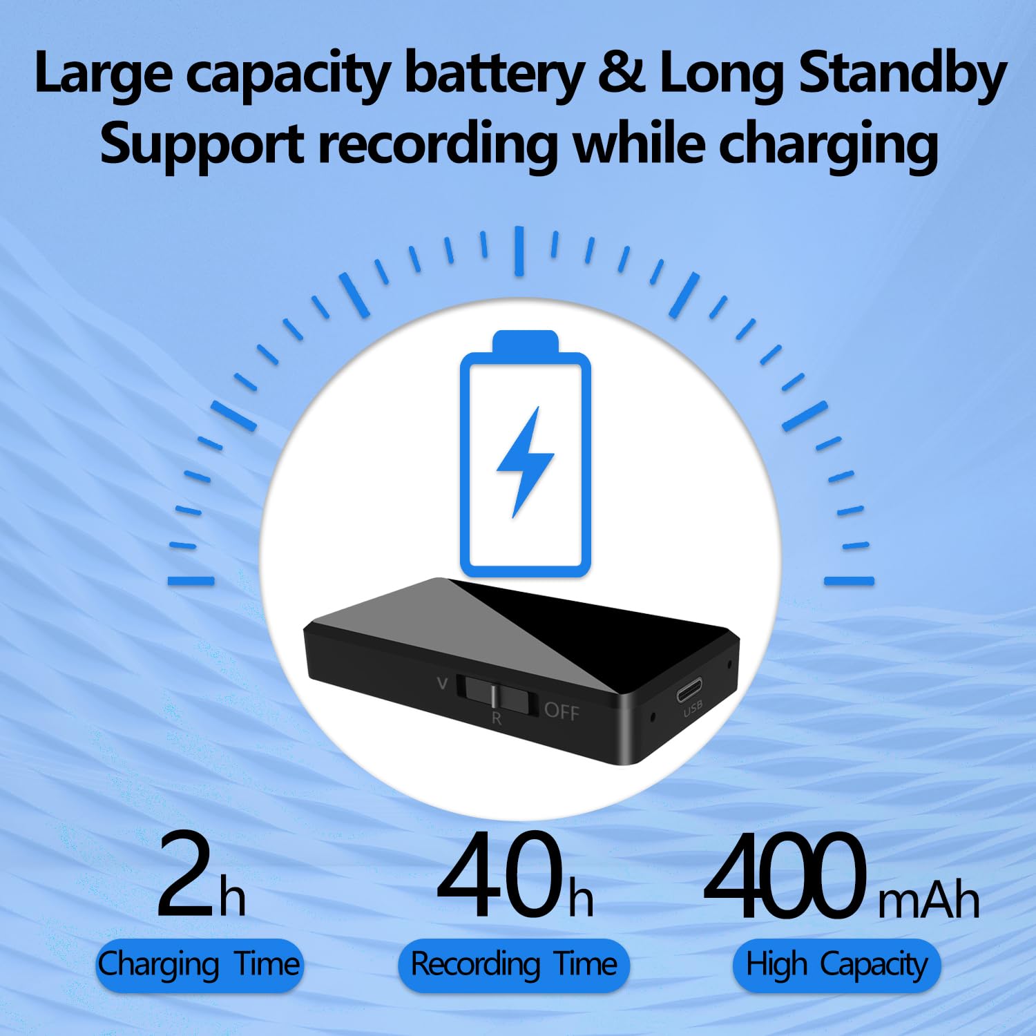 Voice Recorder   64Gb Mini Voice Recorder   Digital Voice Recorder With Noise Reduction, Voice Activated Recorder For Study Lect