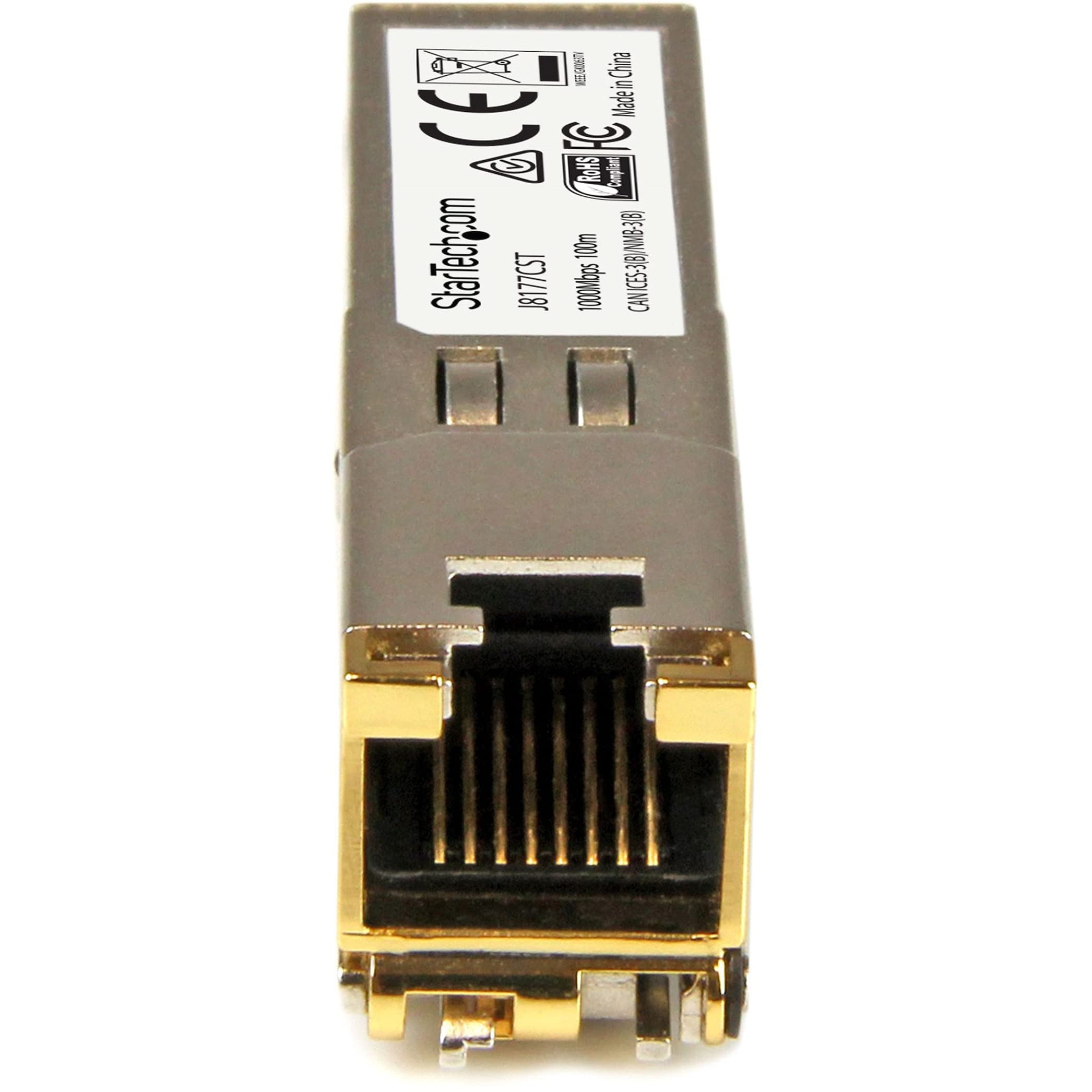 Startech.Com Hpe J8177C Compatible Sfp Module   1000Base T   Sfp To Rj45 Cat6/Cat5E   1Ge Gigabit Ethernet Sfp   Rj 45 100M   Hp