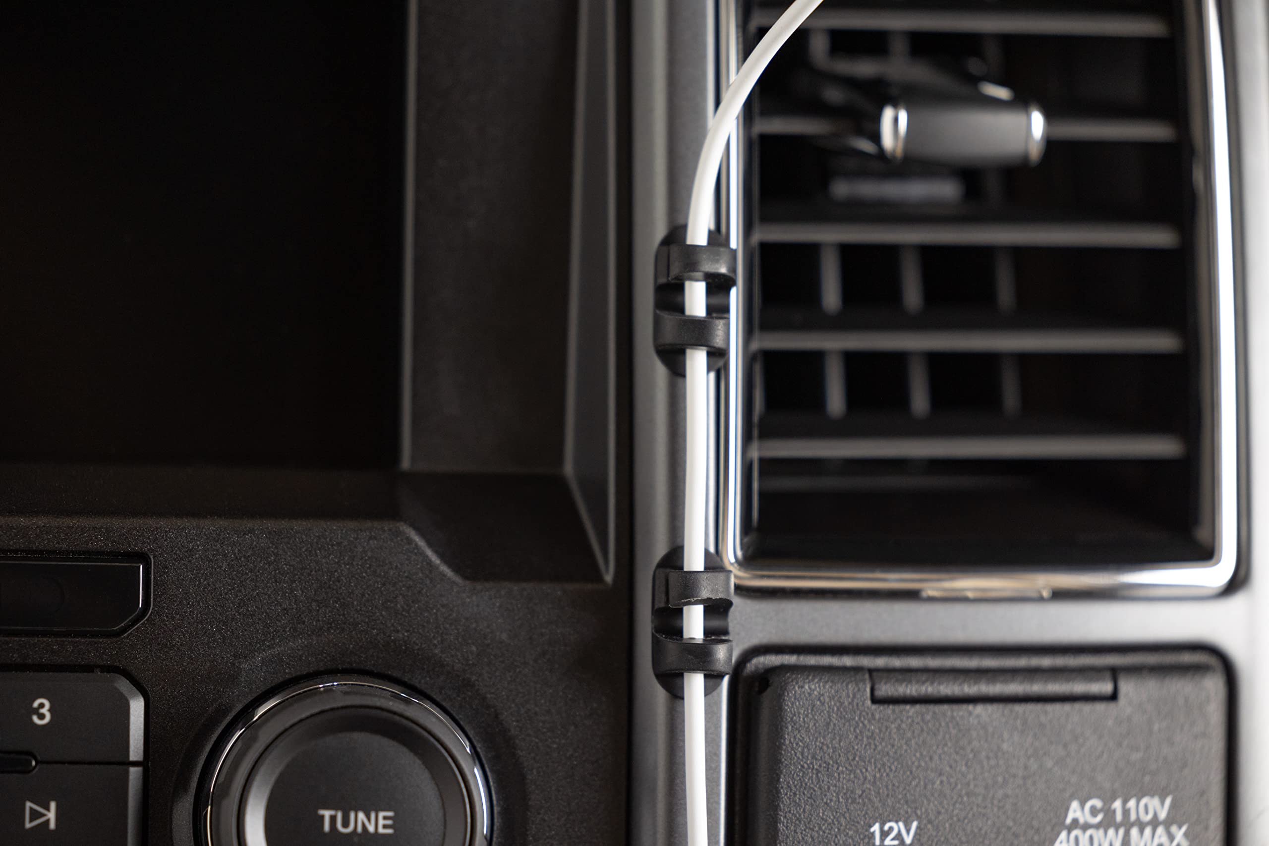 Scosche Cmaa2 6Pkrp Stick Em Adhesive Cable Management Clip Organizers (6 Pk) Black