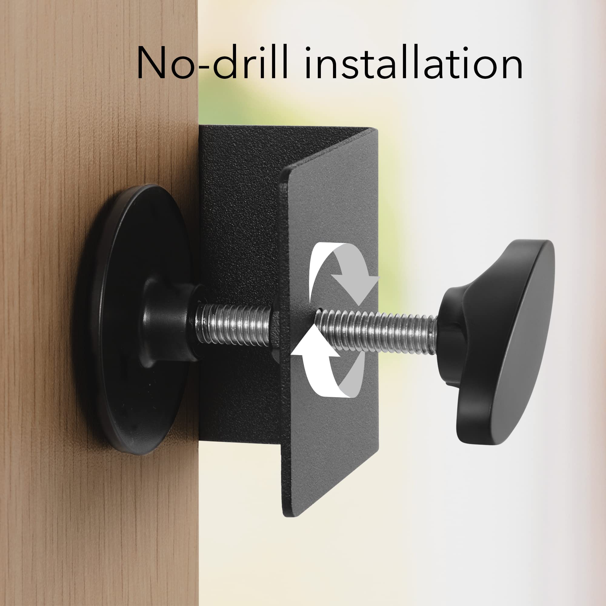 Wasserstein Anti Theft Mount Compatible With Google Nest Doorbell Battery   No Drill Installation (Black)