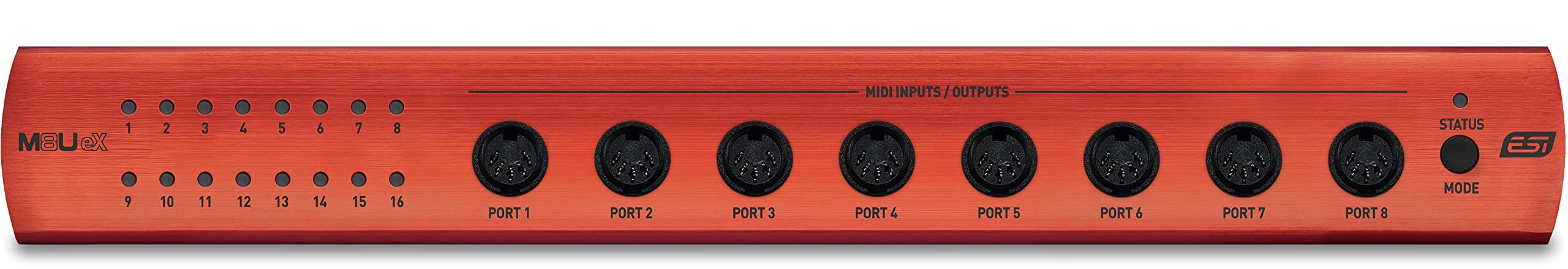 Esi M8U Ex: 16-Port Usb 3.0 Midi Interface - Class-Compliant, Plug-And-Play Connectivity For Pc/Mac, With Standalone Functionali
