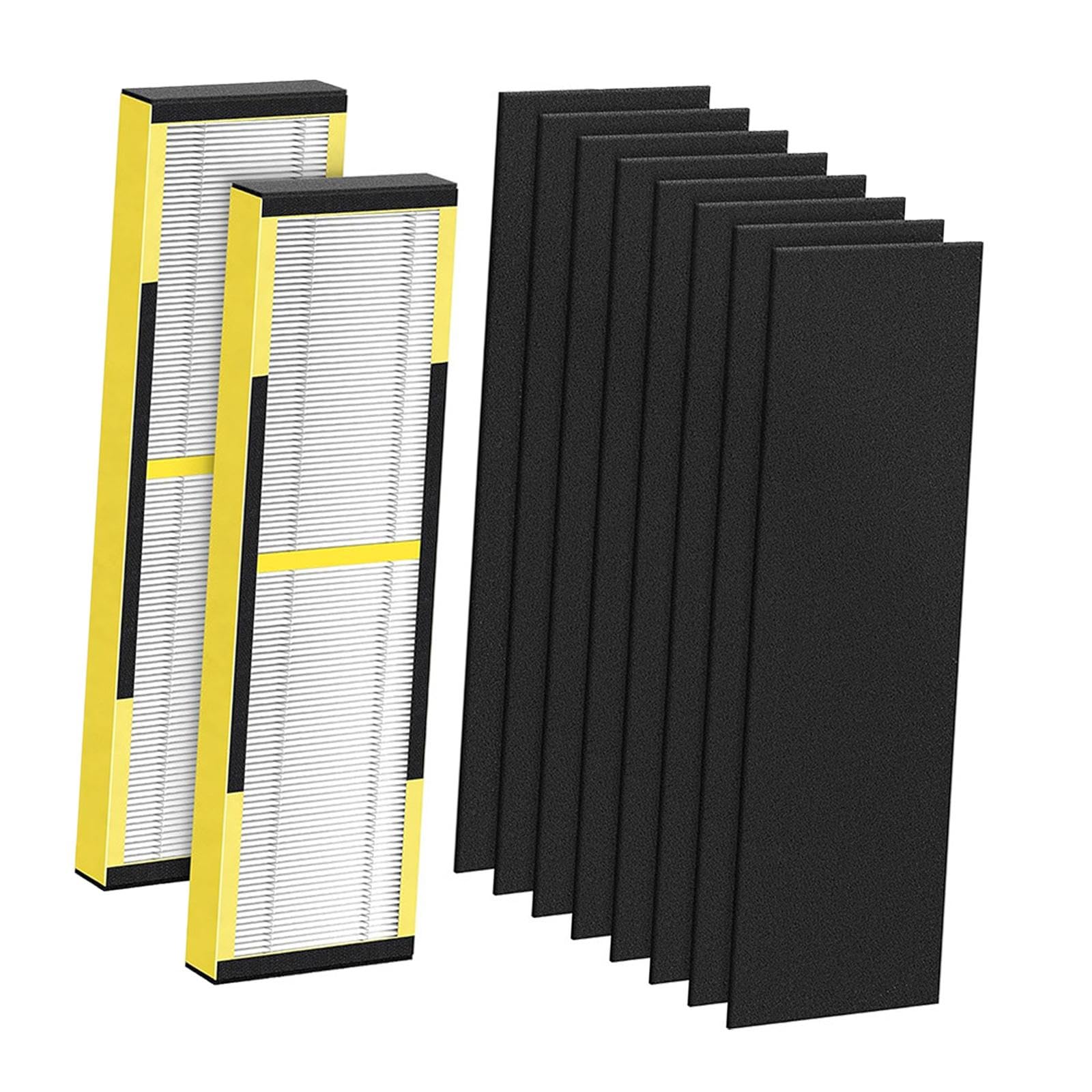 HEAVENGLOW HEPA Replacement Purifier Spare Parts Easy Installation Air Purifier Cleaner 2pcs Yellow|Air Purifiers