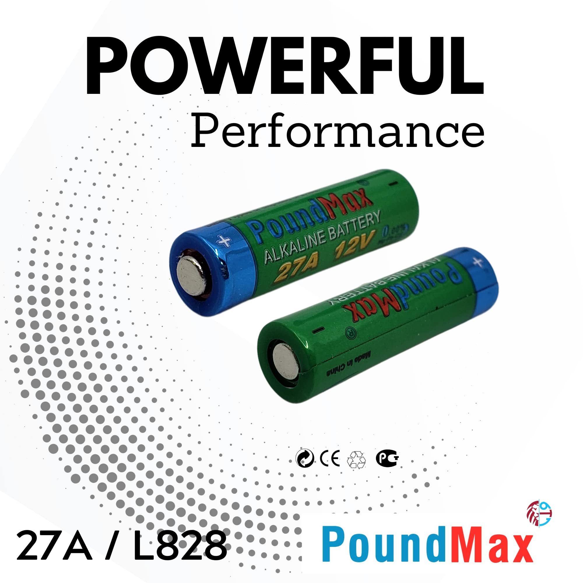 Poundmax 27A / L828 Batteries 12V Alkaline Battery Combo Pack - 5 Count