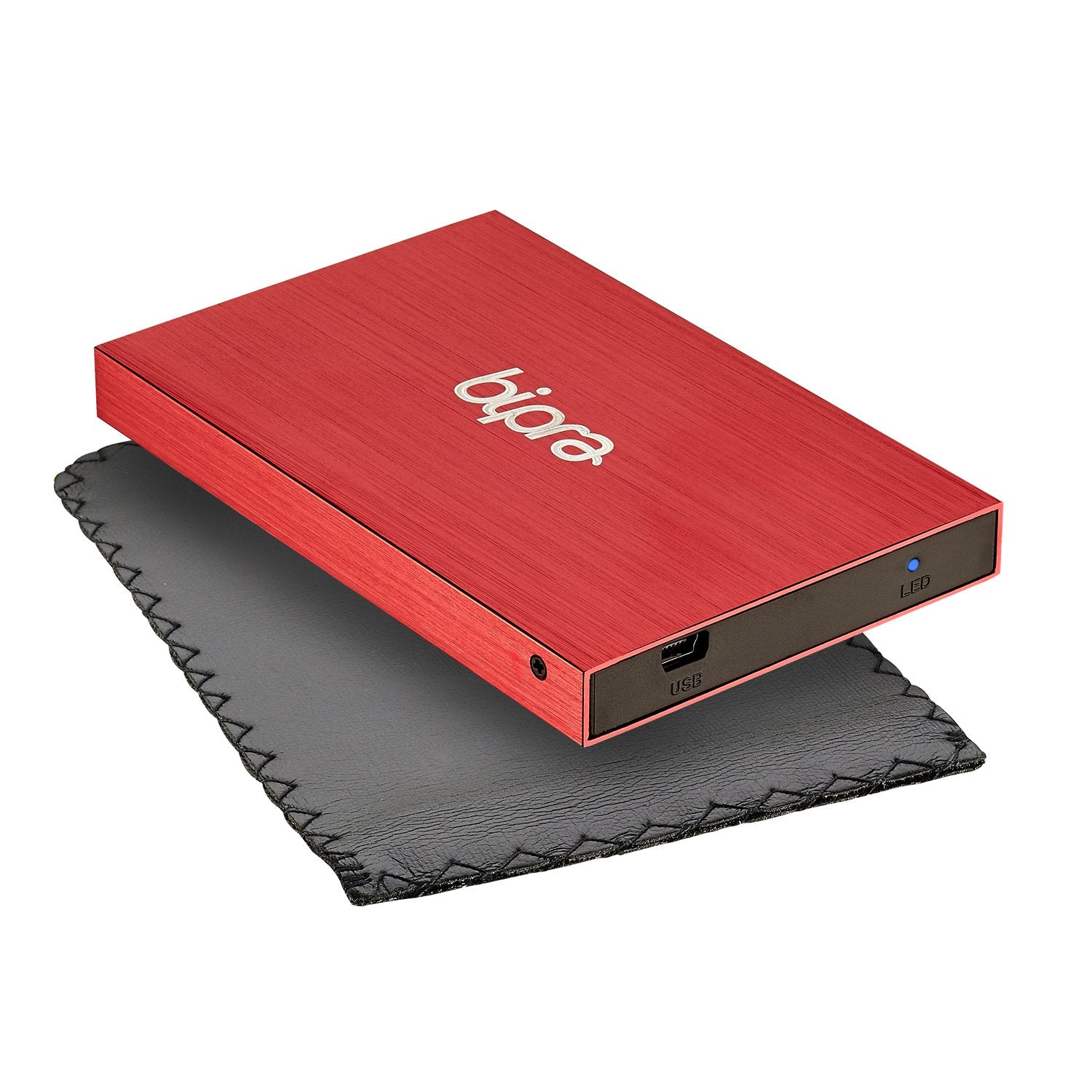 Bipra 160Gb 160 Gb 2.5 Usb 2.0 External Pocket Slim Hard Drive   Red   Fat32 (160Gb)