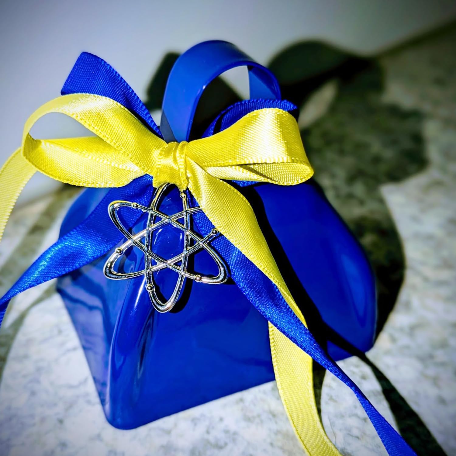 Losyhu 15 Pack Metal Cowbells 3 Inch Blue Cow Bells Noise Makers Loud Cow Bell With Handles, Small Cowbell Hand Percussion Cowbe