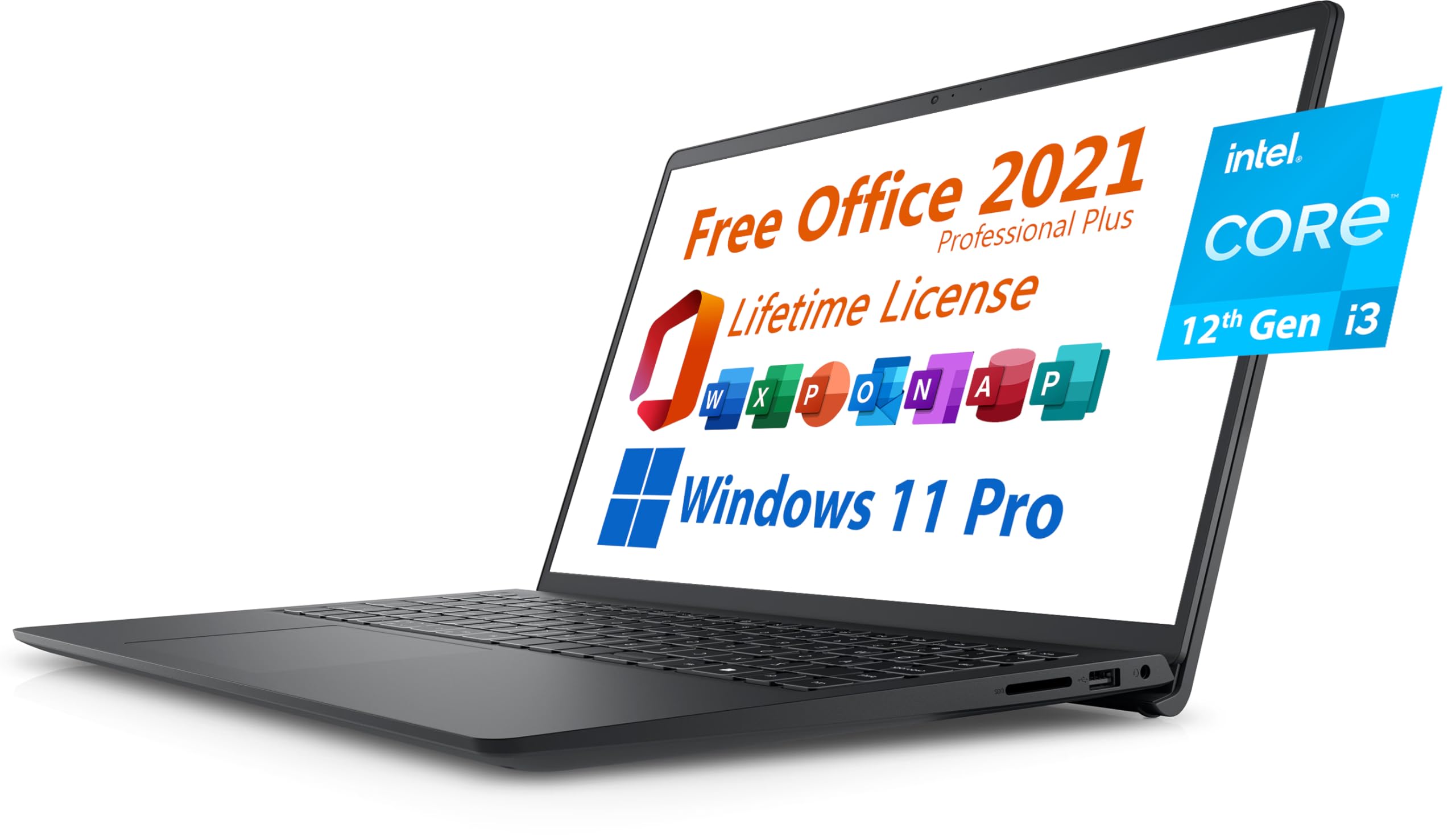 Dell 2024 Inspiron 15 Laptop, Free Microsoft Office 2021 With Lifetime License, 15.6 Fhd 1920 X 1080, Intel 6-Core I3-1215U Upto