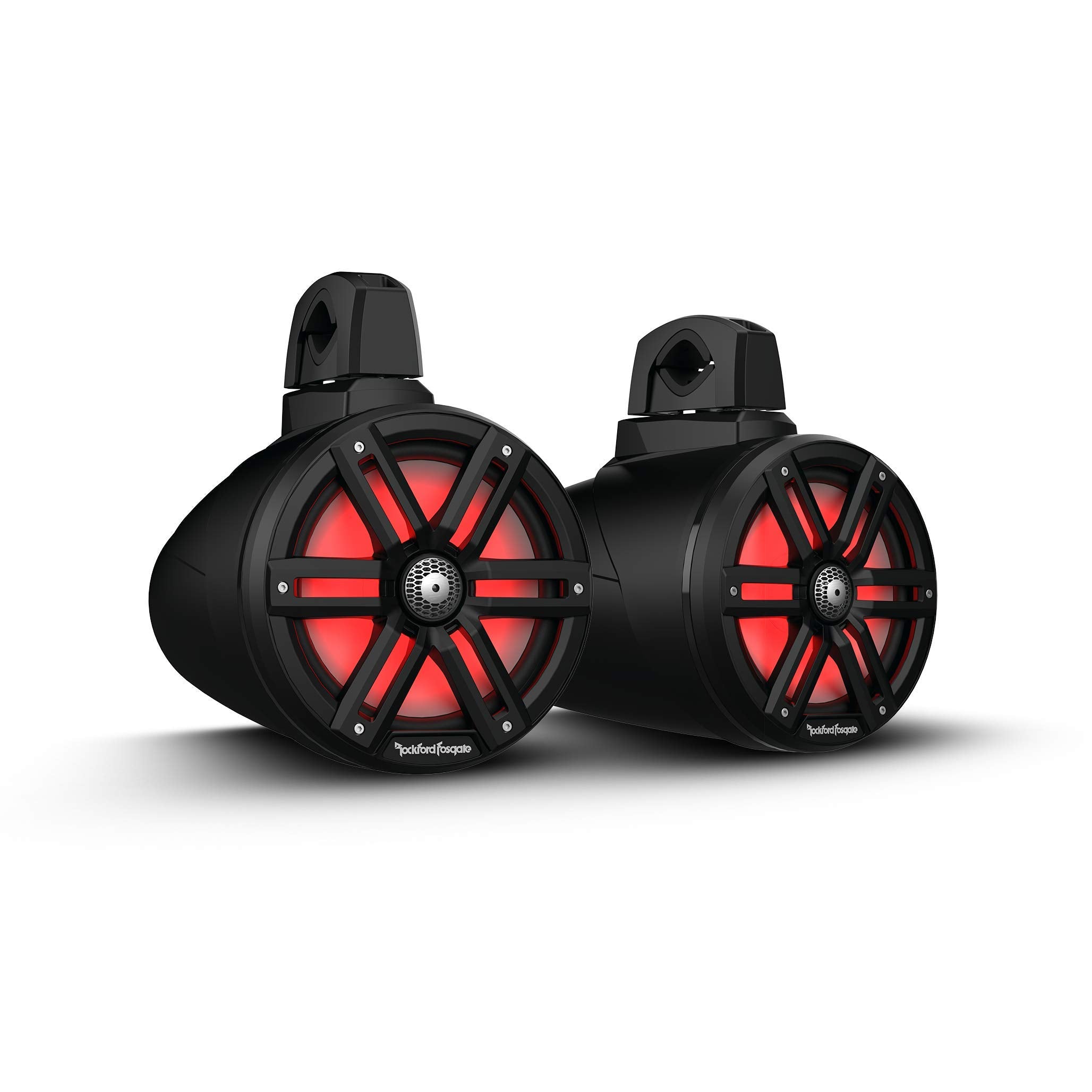 Rockford Fosgate M2WL-8B Color Optix Multicolor LED Lighted 8 2-Way Marine Wake Tower Cans & Speakers 250 Watts RMS / 1000 Watts