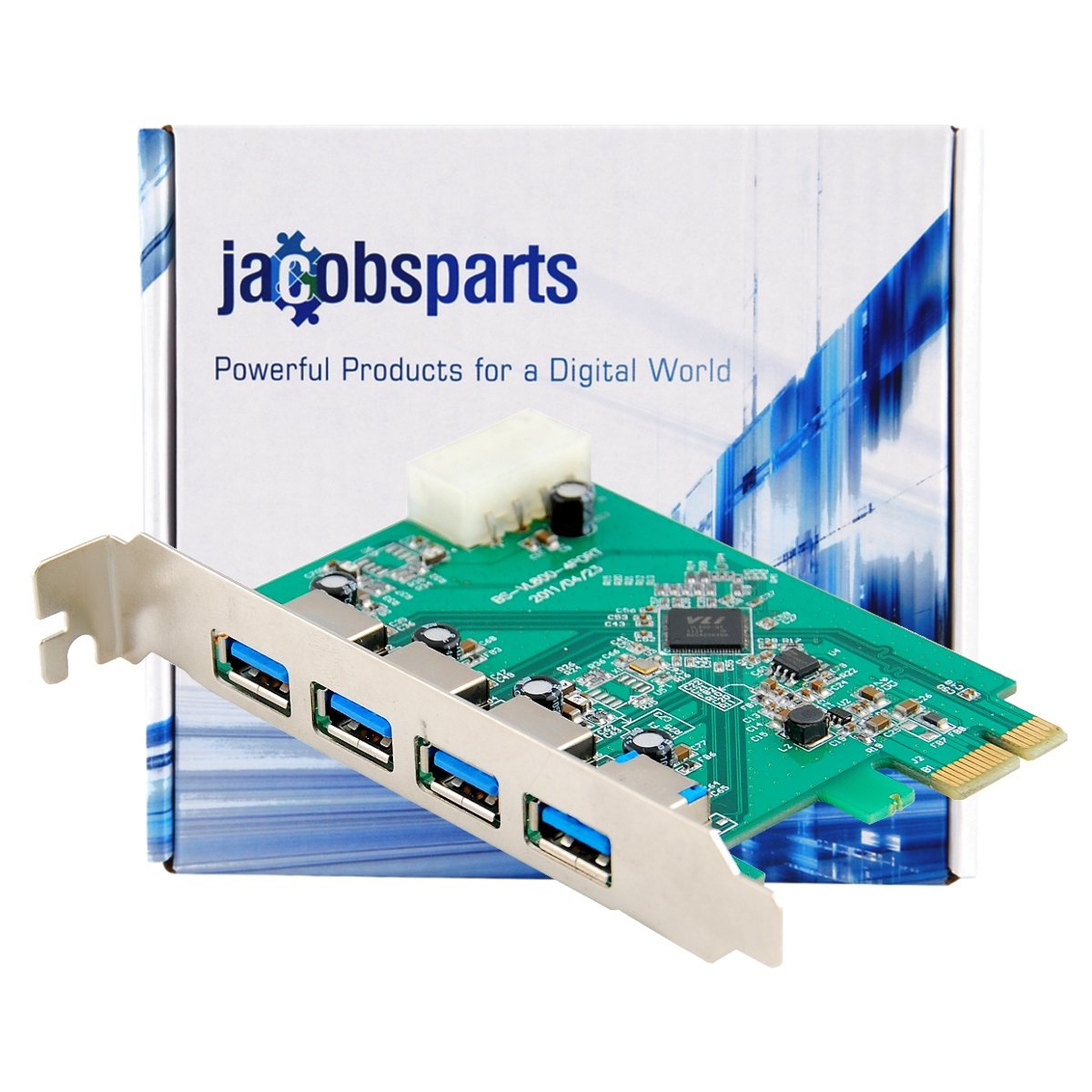 Jacobsparts Protronix 4 Port Usb 3.0 Pci Express (Pcie) Host Controller Card