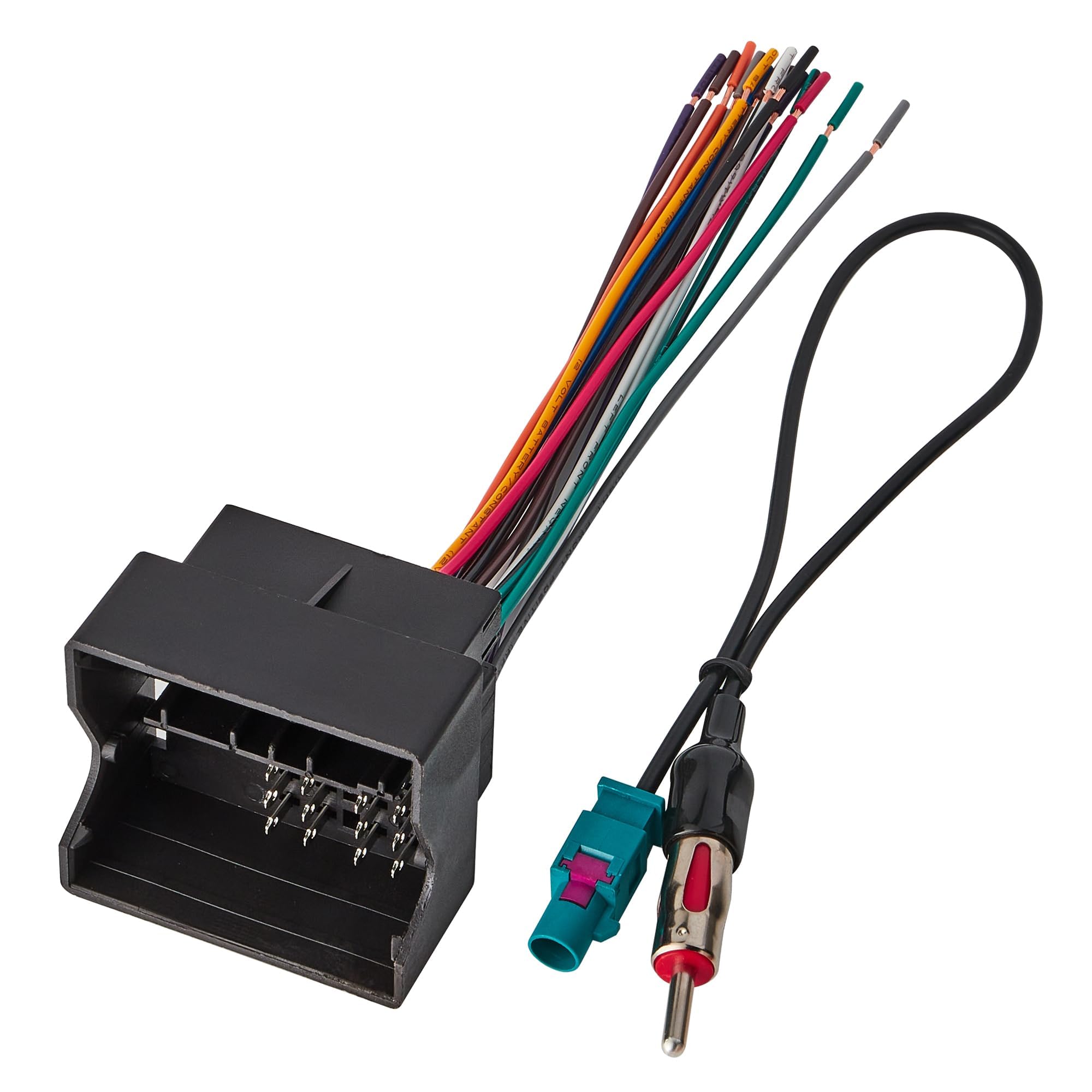 Nuith Stereo Radio Wire Harness With Antenna Adapter Compatible With Bmw 2000 2010/Volkswagen 2004 2015/Mercedes Benz Sprinter 2