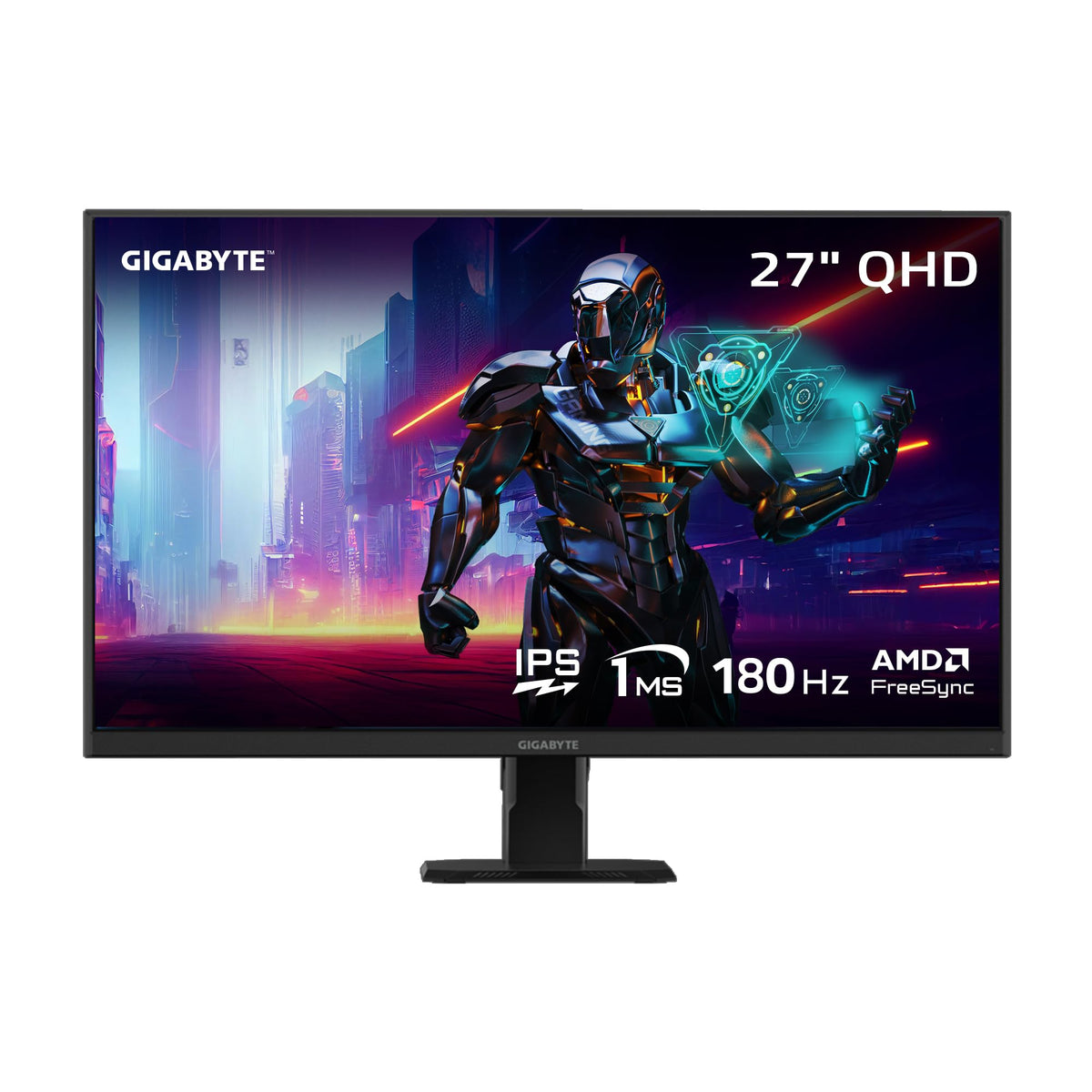 Gigabyte Gs27Q Advanced   27'' Ips Gaming Monitor   Qhd 2560X1440 180Hz   1Ms Mprt   Amd Freesync   Hdmi, Dp   Black (Gs27Q A Us