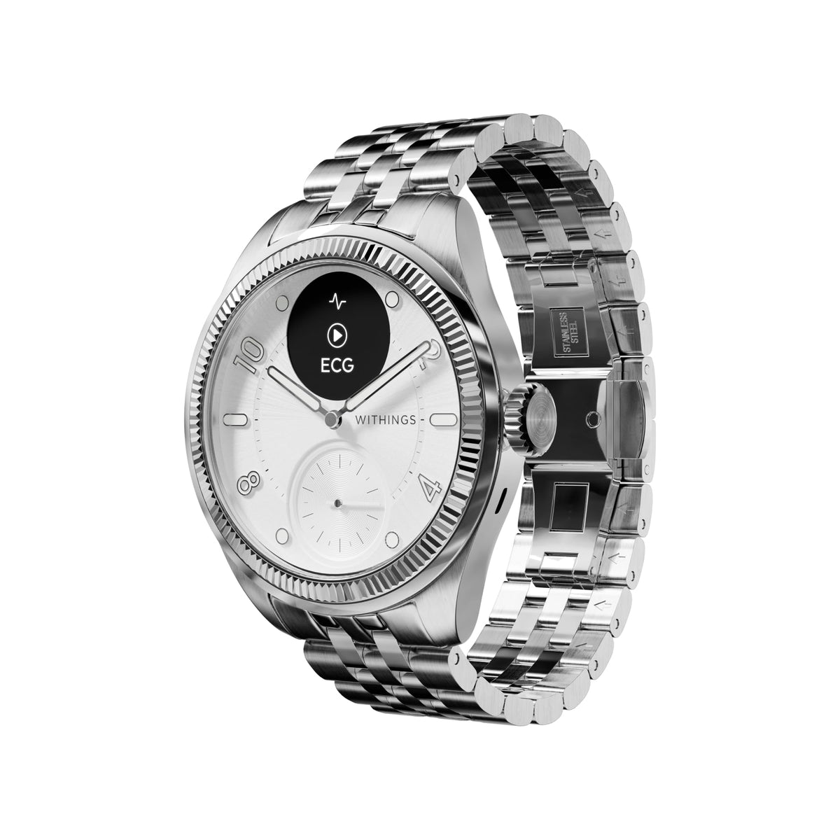 Withings Scanwatch Nova Brilliant Health Smart Watch For Women/Men With Ecg, Spo2, Temperature, Sleep, Respiratory Health, Menst