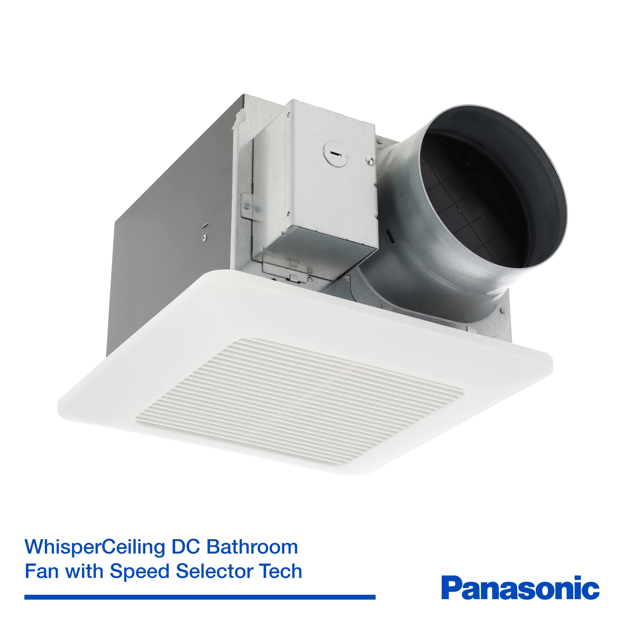 Panasonic Fv 1115Vq1 Whisperceiling Dc Ventilation Fan, 110 130 150 Cfm,With Smartflow And Pick A Flow Airflow Technology And Fl