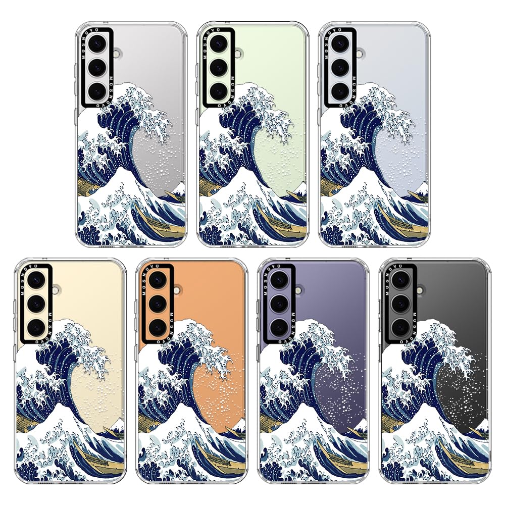 Mosnovo Case For Samsung Galaxy S24, [Buffertech 6.6Ft Military Grade Drop Protection] [Anti Peel Off Tech] Clear Tpu Bumper Pho