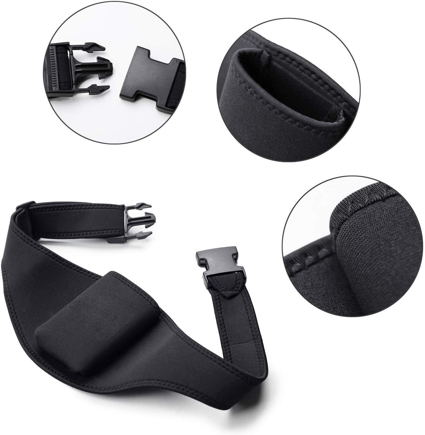 Iraspin 2 Pack Mic Belt For Fitness Instructors,Vertical Microphone Transmitter Carrier Belt For Fitness Class,Public Speaking,T