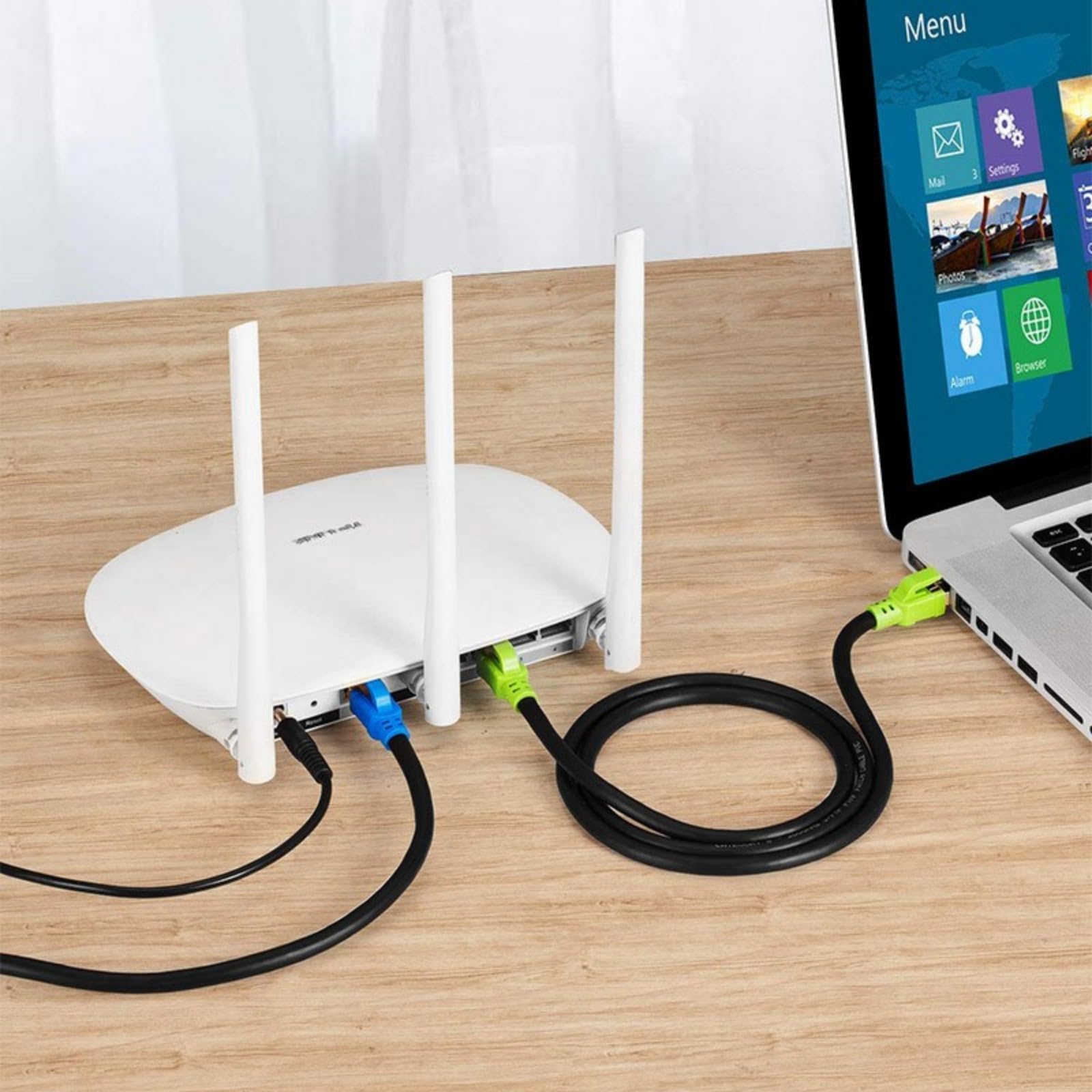 Lteirwe Cat8 Ethernet Cable 20Ft S/Ftp Outdoor&Indoor Heavy Duty High Speed 26Awg Internet Network 40Gbps 2000Mhz Rj45 Shielded