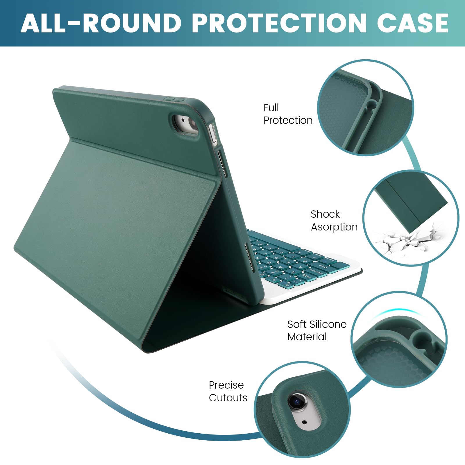 Lama Keyboard Case With Mouse For Ipad (A16) 11Th Gen 2025 /10Th Gen 2022, Magnetic Case With Keyboard For Ipad 11-Inch (A16) /