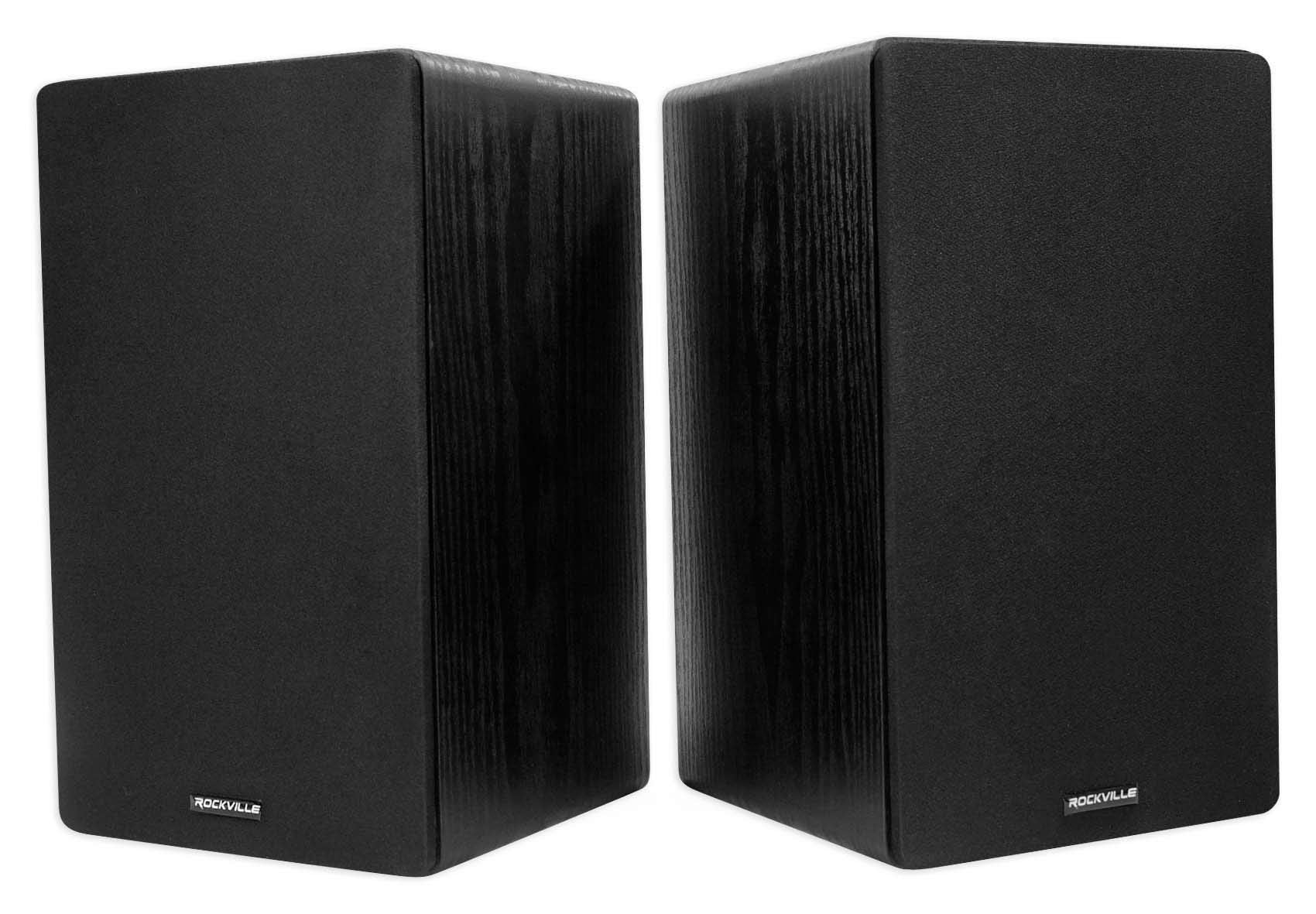 Rockville 2 Rockshelf 64B 400W Black 6.5'''' Home Theater Bookshelf Speakers/4 Ohm (Rockshelf 64B V2)