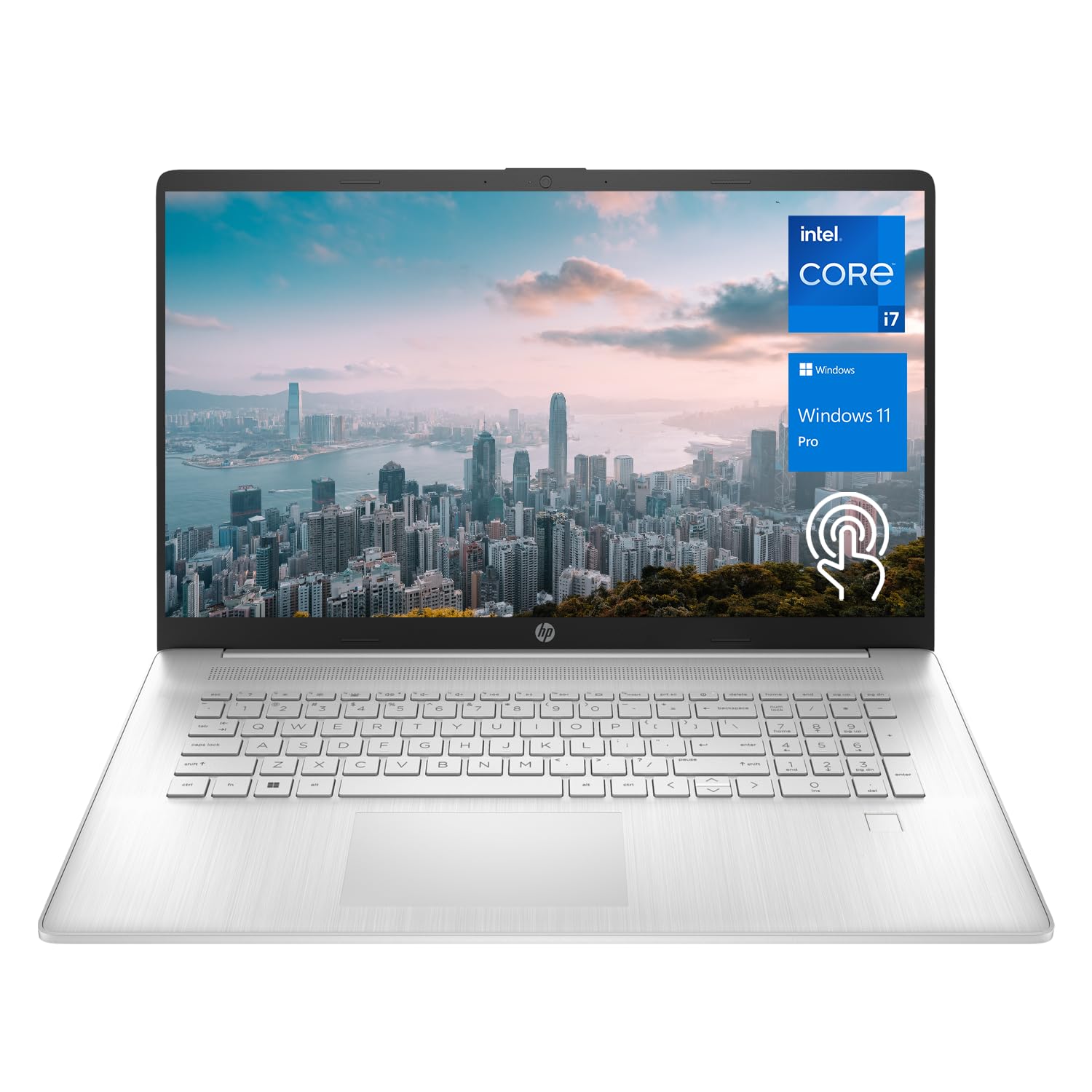 HP 2023 Essential 17t Business Laptop, 17.3' HD+ Touchscreen, Intel Core i7 1355U, 64GB RAM, 2TB SSD, Webcam, HDMI, Fingerprint Reader, Wi Fi 6, Windows 11 Pro