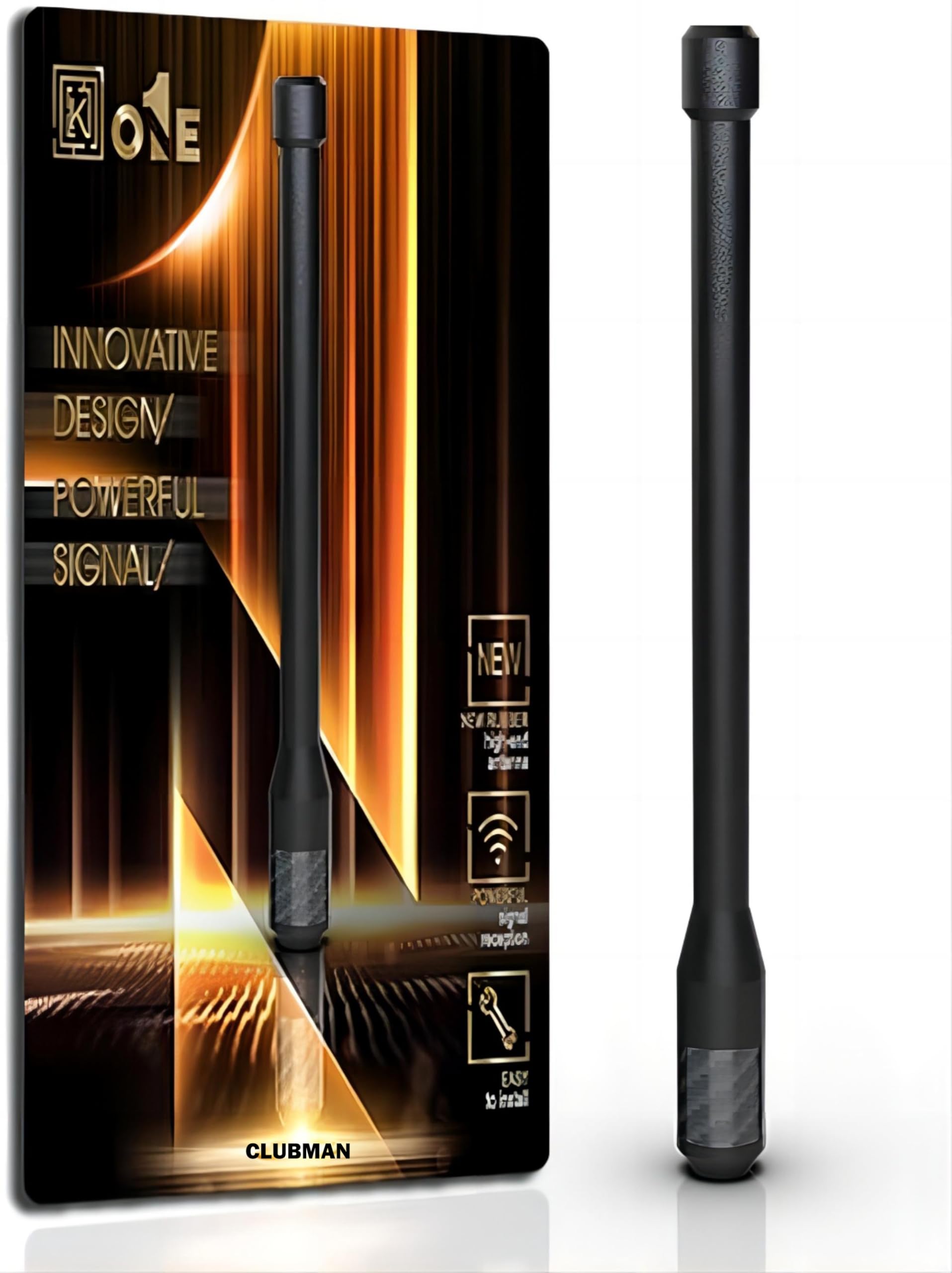 ?????? Keyo1E Carbon Fiber Antenna Compatible With 2008 2015 Clubman | 7.9 Inches Superior Flexible Rubber | Designed For Optimi