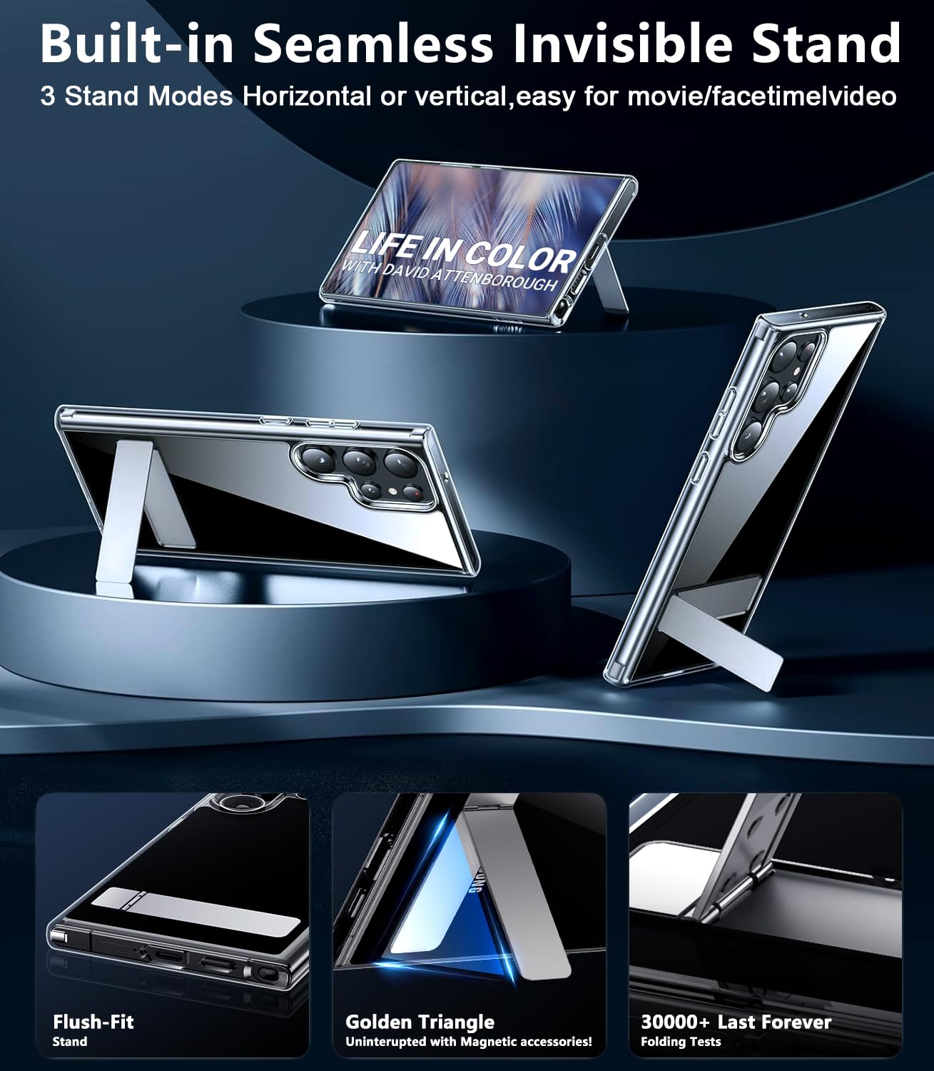 Red2Fire For Samsung Galaxy S24 Ultra Case, [Military Grade Drop Protection] Non Slip Heavy Duty Full Body Shockproof Protection