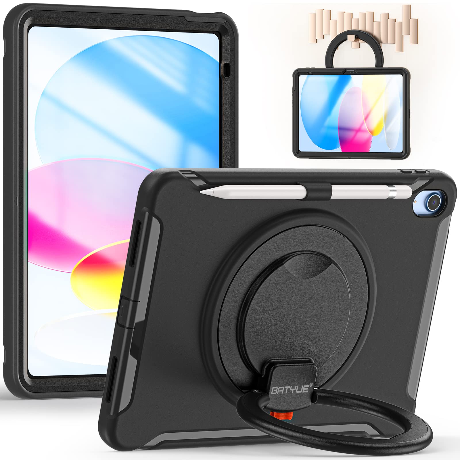 Batyue Case For Ipad 10Th Generation   Rugged Shockproof Protection Cover For 2022 10.9 Inch Ipad (10Th Generation) With Screen