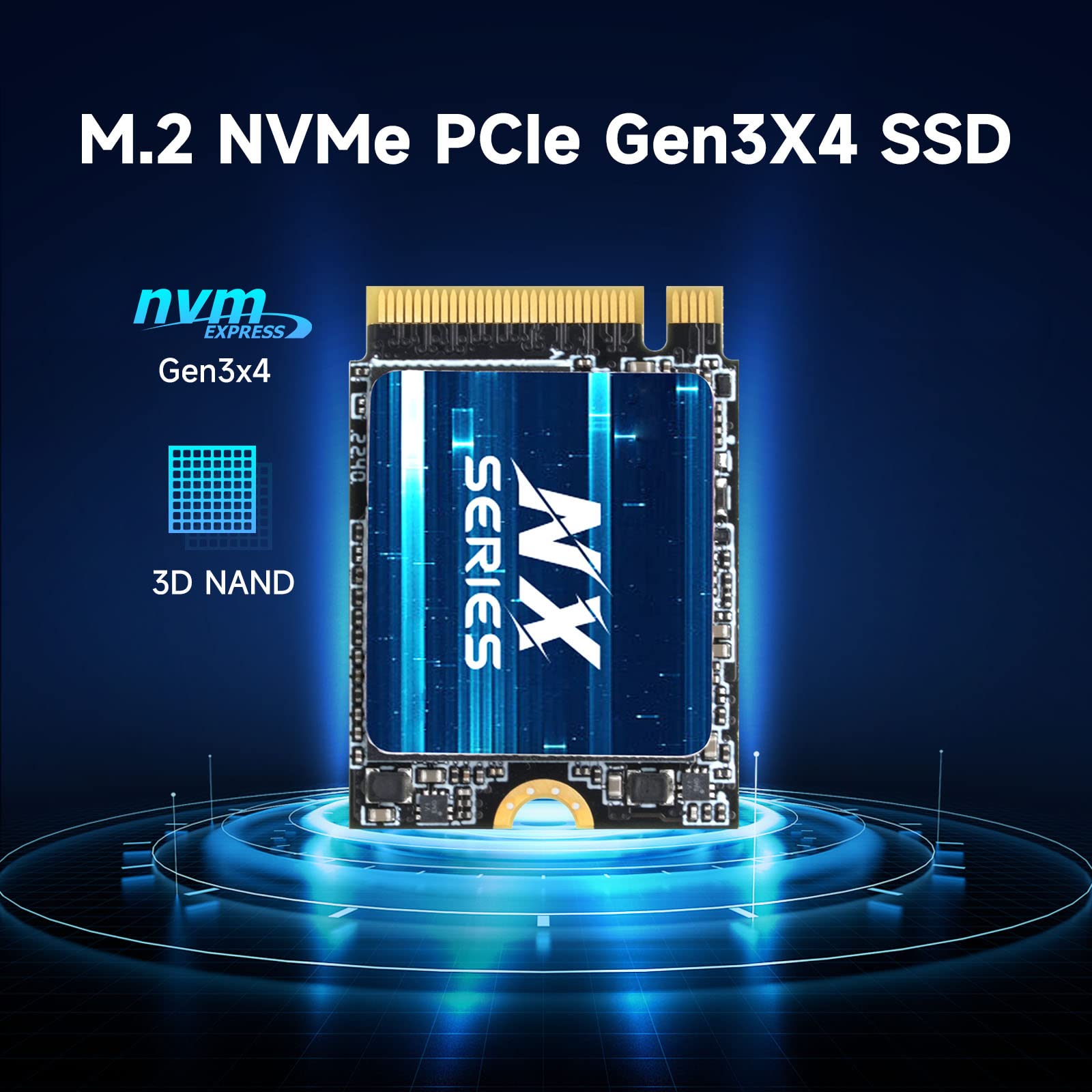 Kingspec 1Tb 2230 Ssd Nvme Gen3X4, M.2 Pcie 3.0 Ssd With 3D Nand Flash, Internal Solid State Hard Drive For Steam Deck & Surface