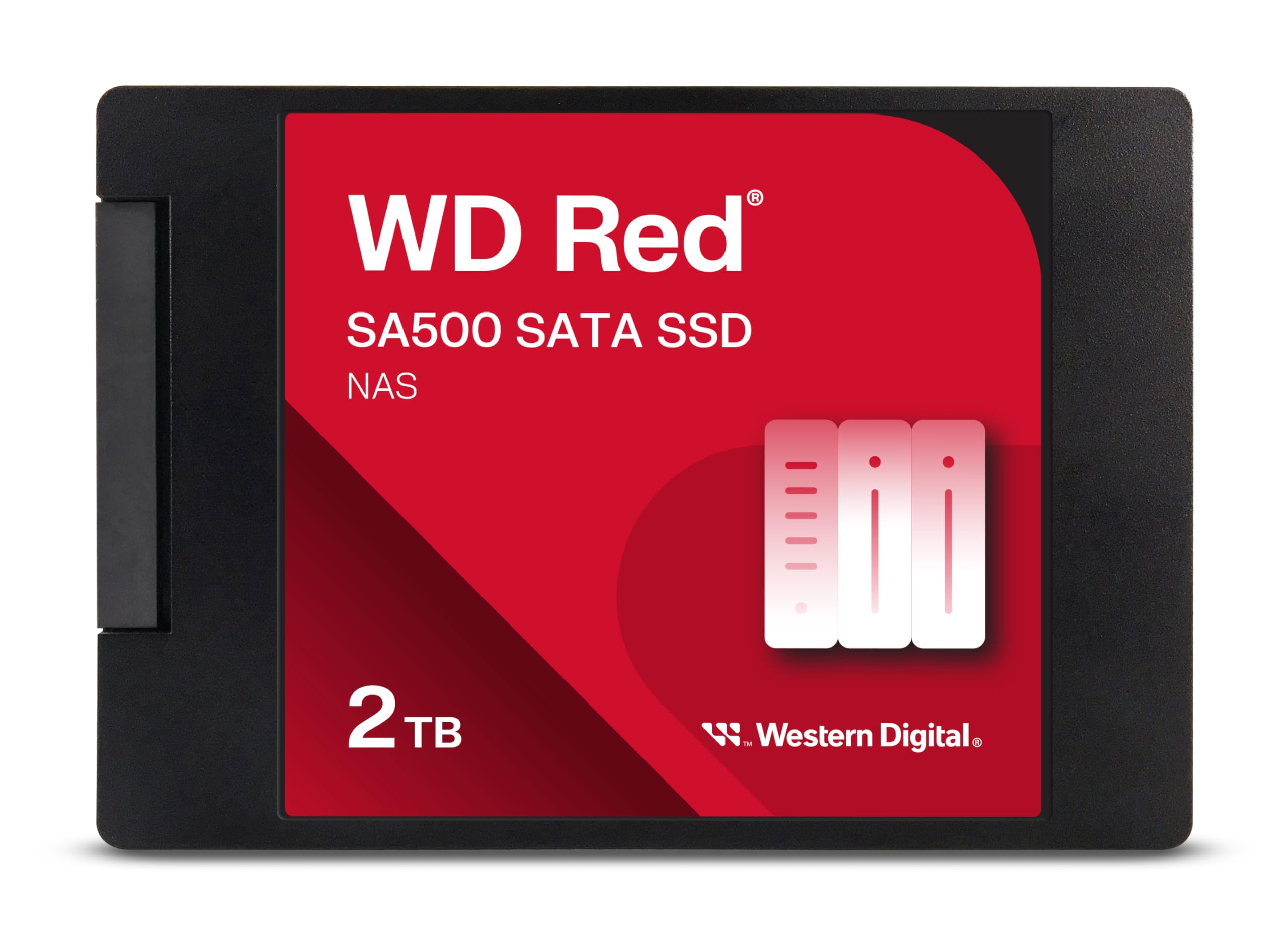 Western Digital 2TB WD Red SA500 NAS 3D NAND Internal SSD Solid State Drive - SATA III 6 Gb/s, 2.5/7mm, Up to 560 MB/s - WDS200T