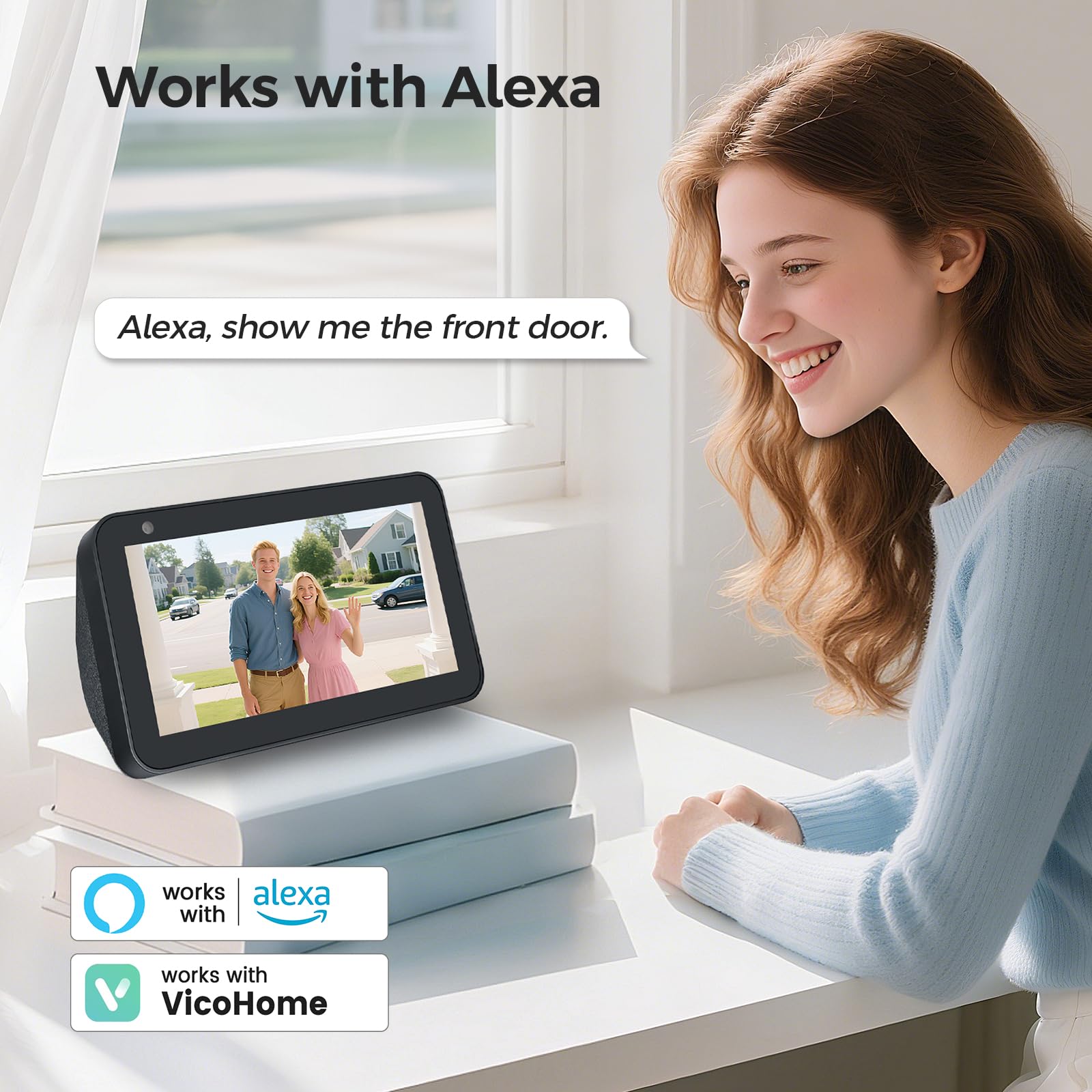 Belleye Db4 2K Battery Video Doorbell, Smart Wireless Doorbell Camera With Ring Chime, Live View With Two-Way Talk, Ai Detection