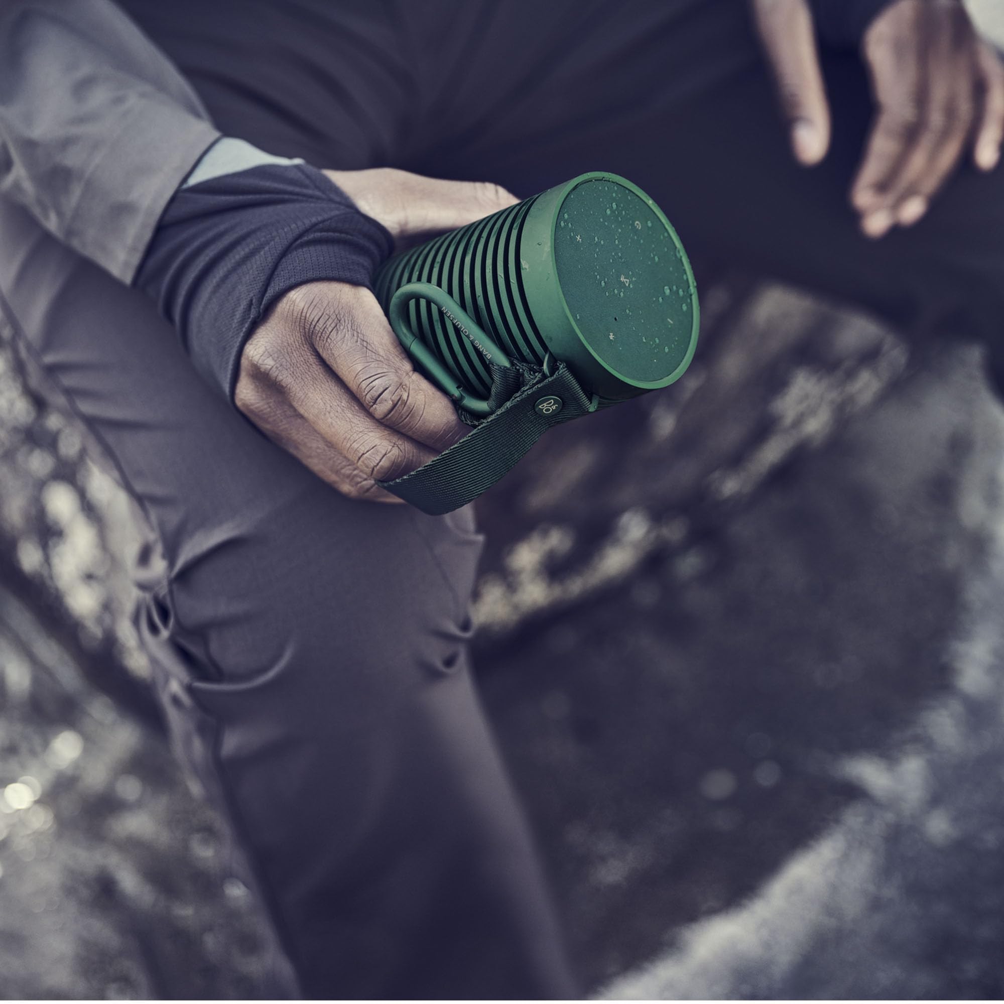Bang & Olufsen Beosound Explore   Wireless Portable Outdoor Bluetooth Speaker, Ip 67 Dustproof And Waterproof, Green