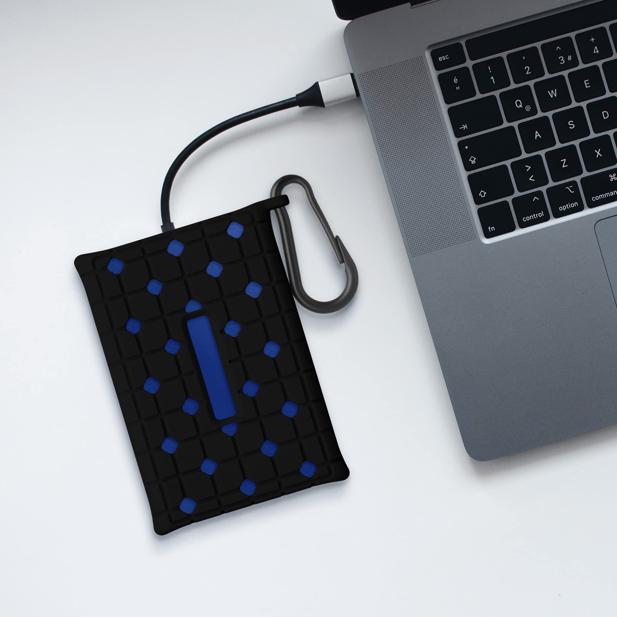 Kwmobile Silicone Case Compatible With Samsung T7 Portable Ssd   Case Protective Cover For Ssd Drive   Blue