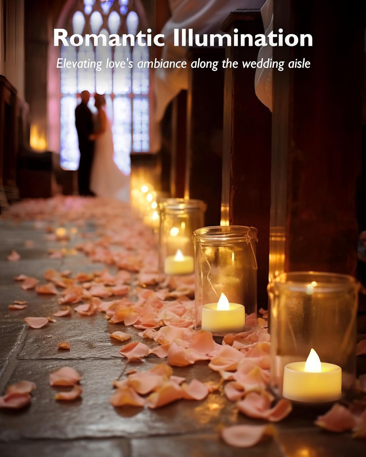 Homemory 12 Pack Timer Flameless Candles, Tea Lights Candles Battery Operated With 6H Timer, Led Tealight Candles Votive Candles