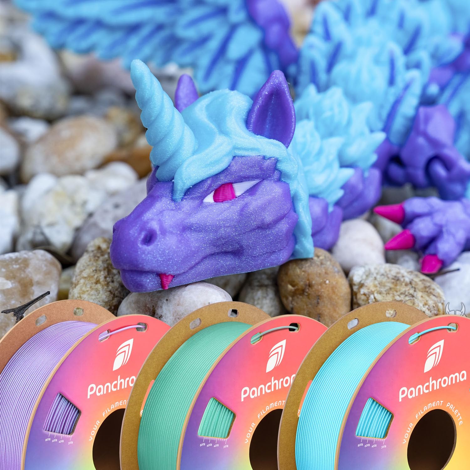 Polymaker Panchroma Celestial Pla Filament, Celestial Blue 1.75Mm 3D Printing Filament, Shiny Glittering 3D Printer Pla Filament