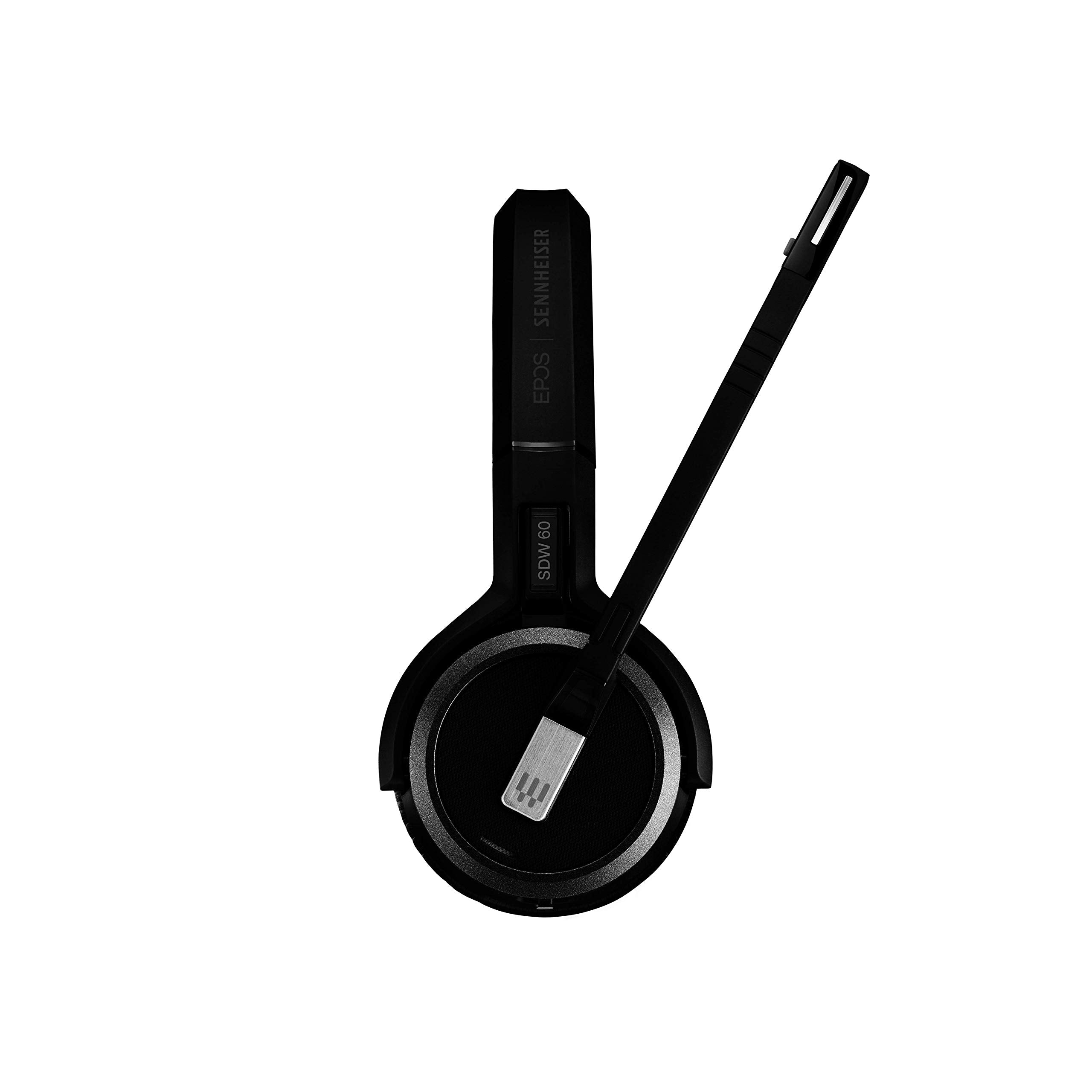Sennheiser Sdw 5066 (507024)   Double Sided (Binaural) Wireless Dect Headset For Desk Phone Softphone/Pc & Mobile Phone Connecti