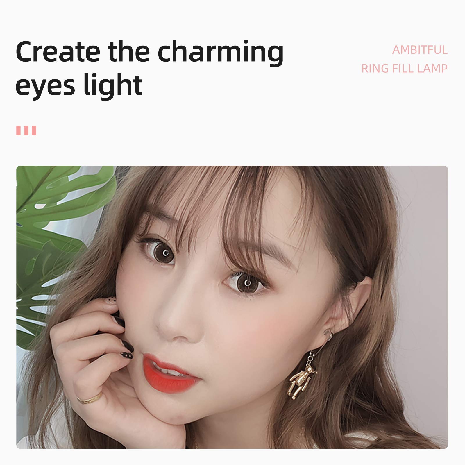 Ambitful Kn-21C 21Inch 53Cm Dimmable 3000~6000K Bi-Color Led Ring Light With Tripod And Phone Holder,With Remote, For Makeup, Se