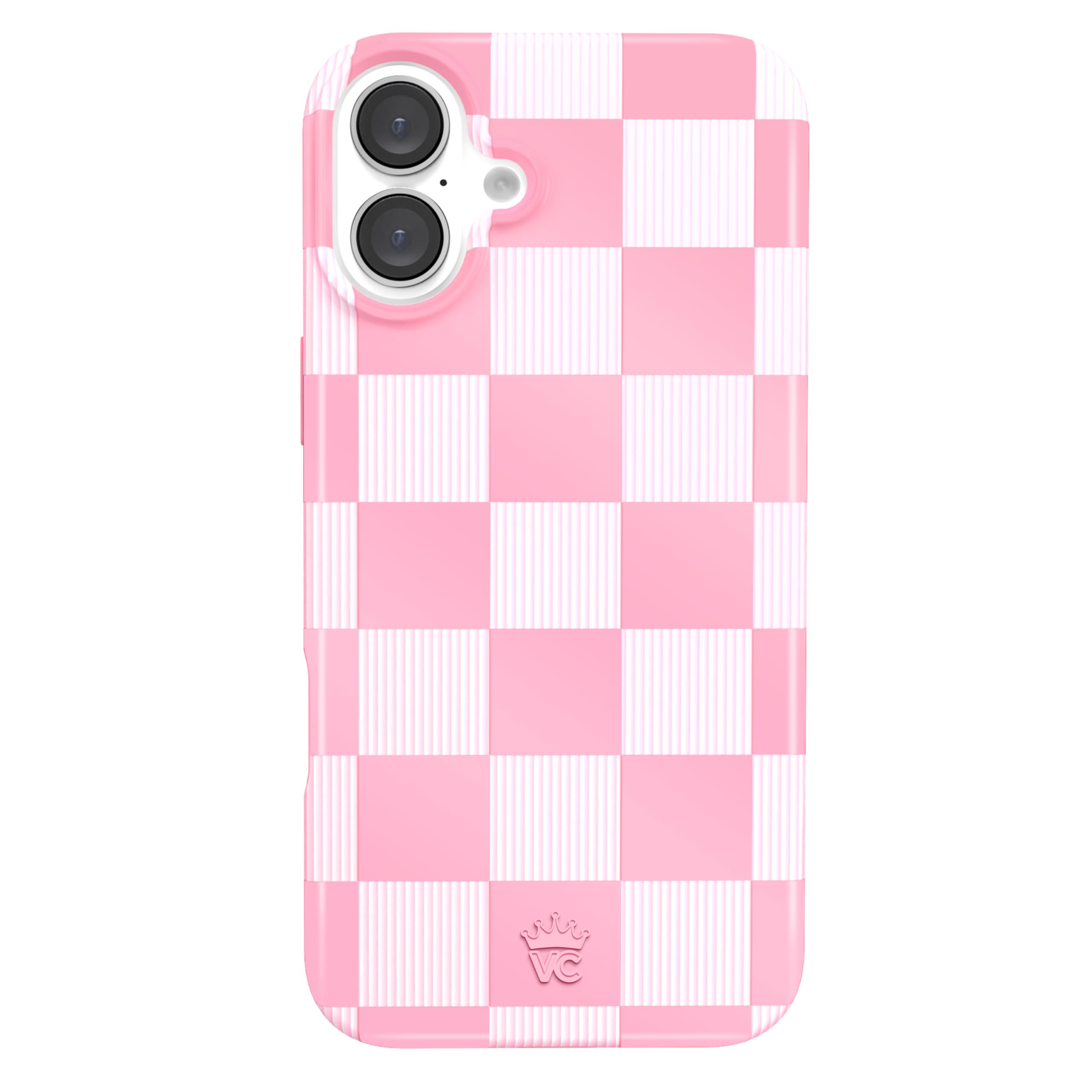 Velvet Caviar For Iphone 16 Plus Case Pink Checkered For Women   Compatible With Magsafe [8Ft Drop Tested]